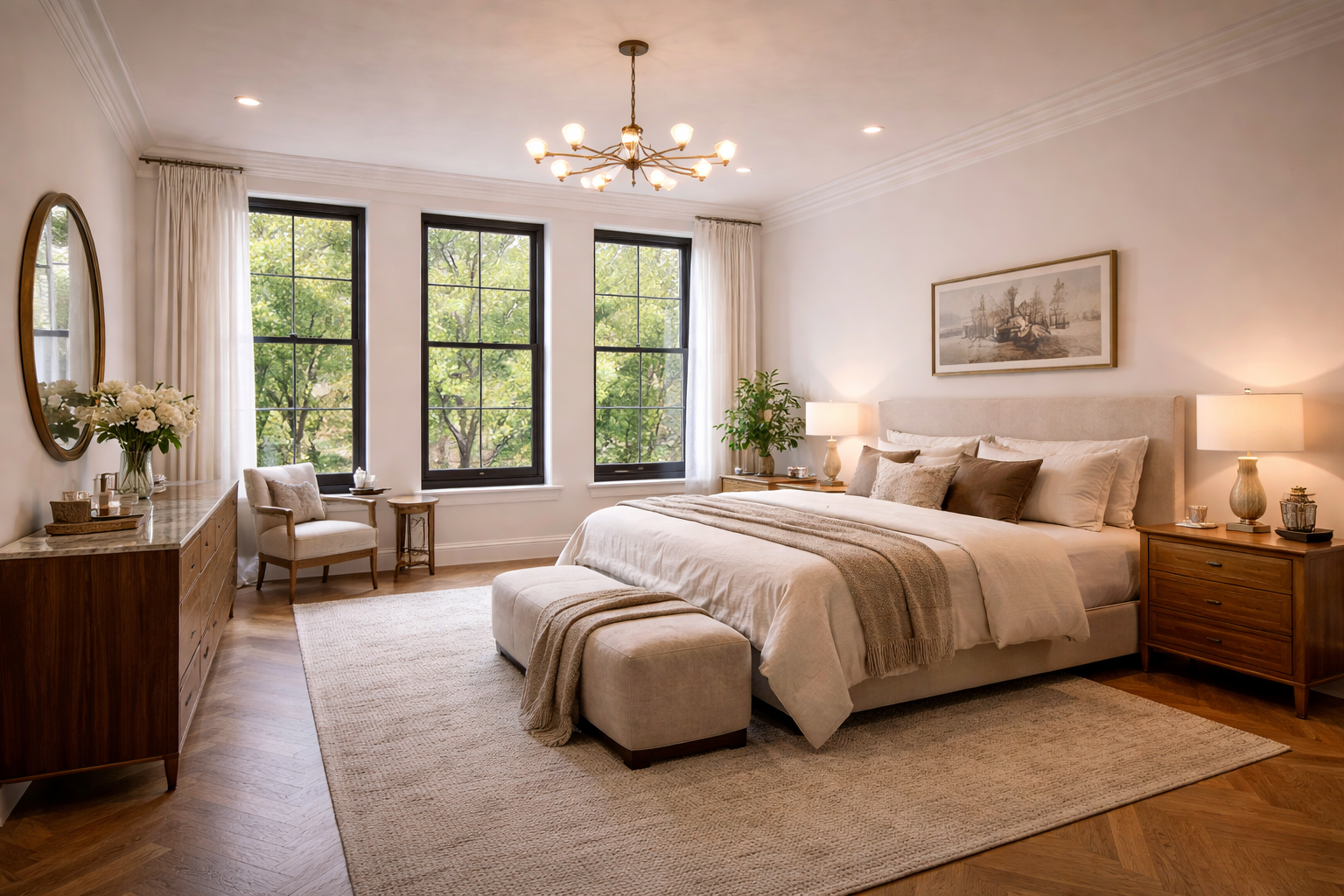 Brownstone bedroom renovated