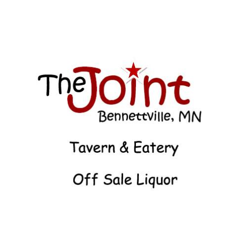 Logo for The Joint Tavern & Eatery in Bennettville, MN, indicating it sells off sale liquor.