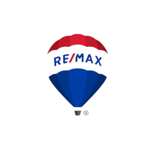 RE/MAX logo with a hot air balloon design in red, white, and blue.