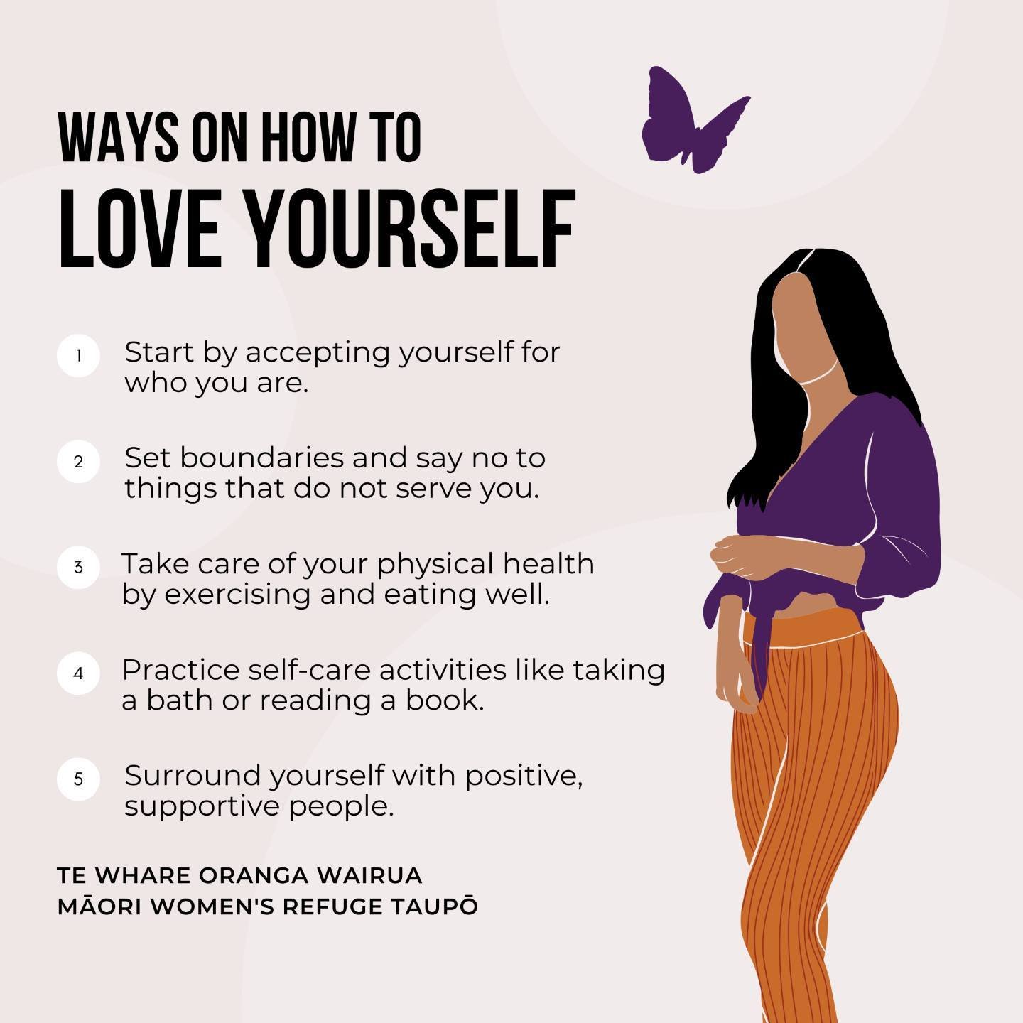 It is important to love yourself and prioritise self-care because taking care of your own well-being and happiness allows you to show up as your best self for both yourself and others.

Let's look at a few ways on how to love yourself...

1. Start by
