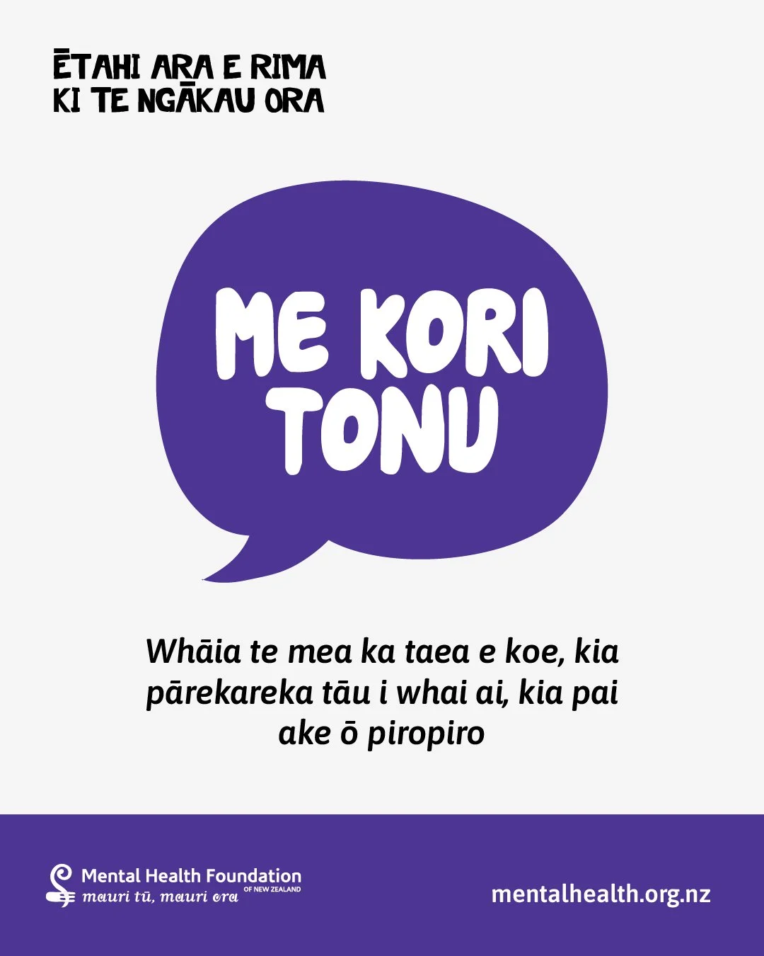 This week, we&rsquo;re shining a light on the Five Ways to Wellbeing, simple, powerful actions that help build stronger mental health in Aotearoa. Each day we&rsquo;ll explore one together. Our last one is be active, me kori tonu.

Being physically a