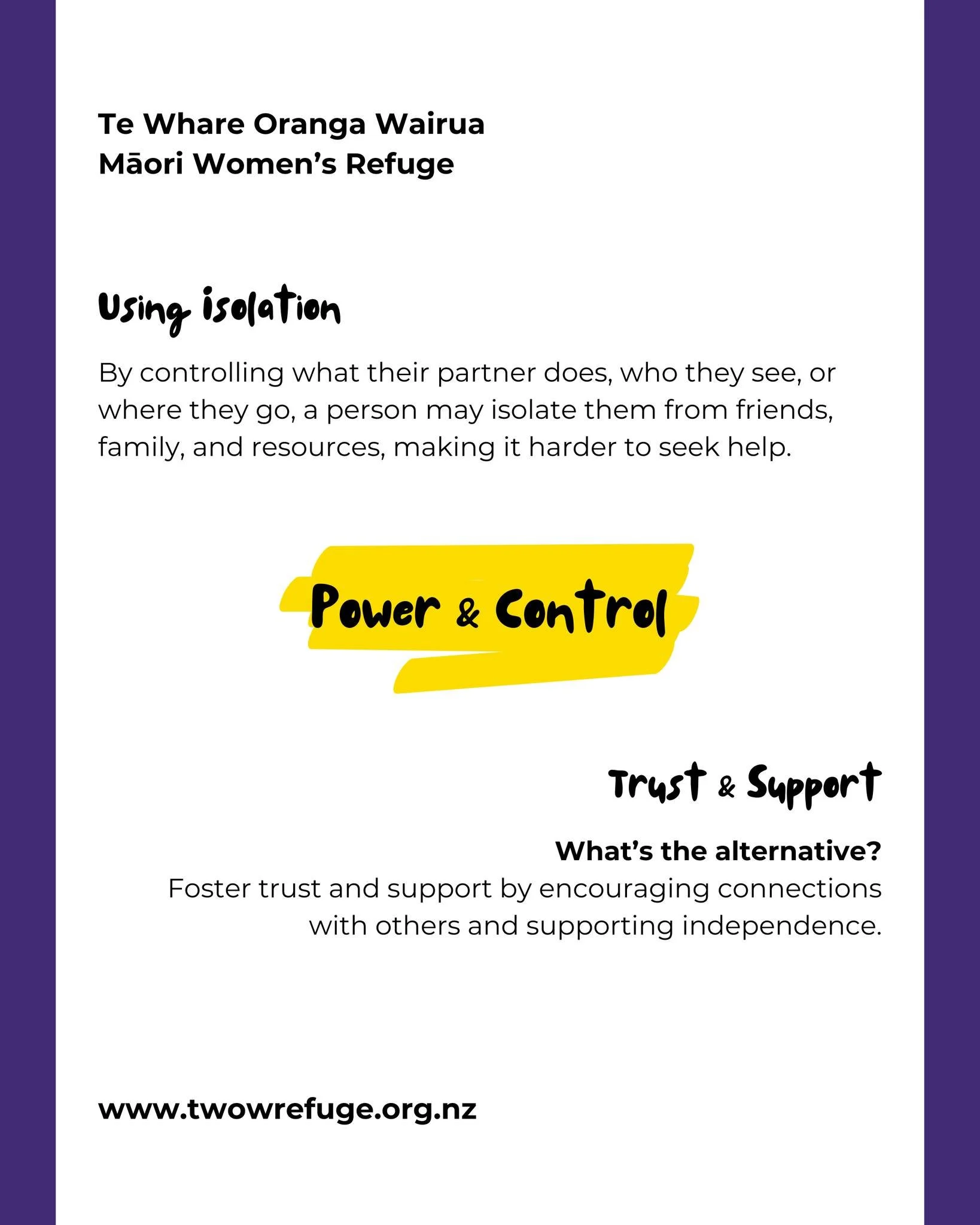 Understanding family violence is the first step to ending it.

The Power and Control Wheel shows behaviours that dominate or harm a partner, while the Equality Wheel highlights respectful actions that build healthy relationships.

Today, we&rsquo;ll 