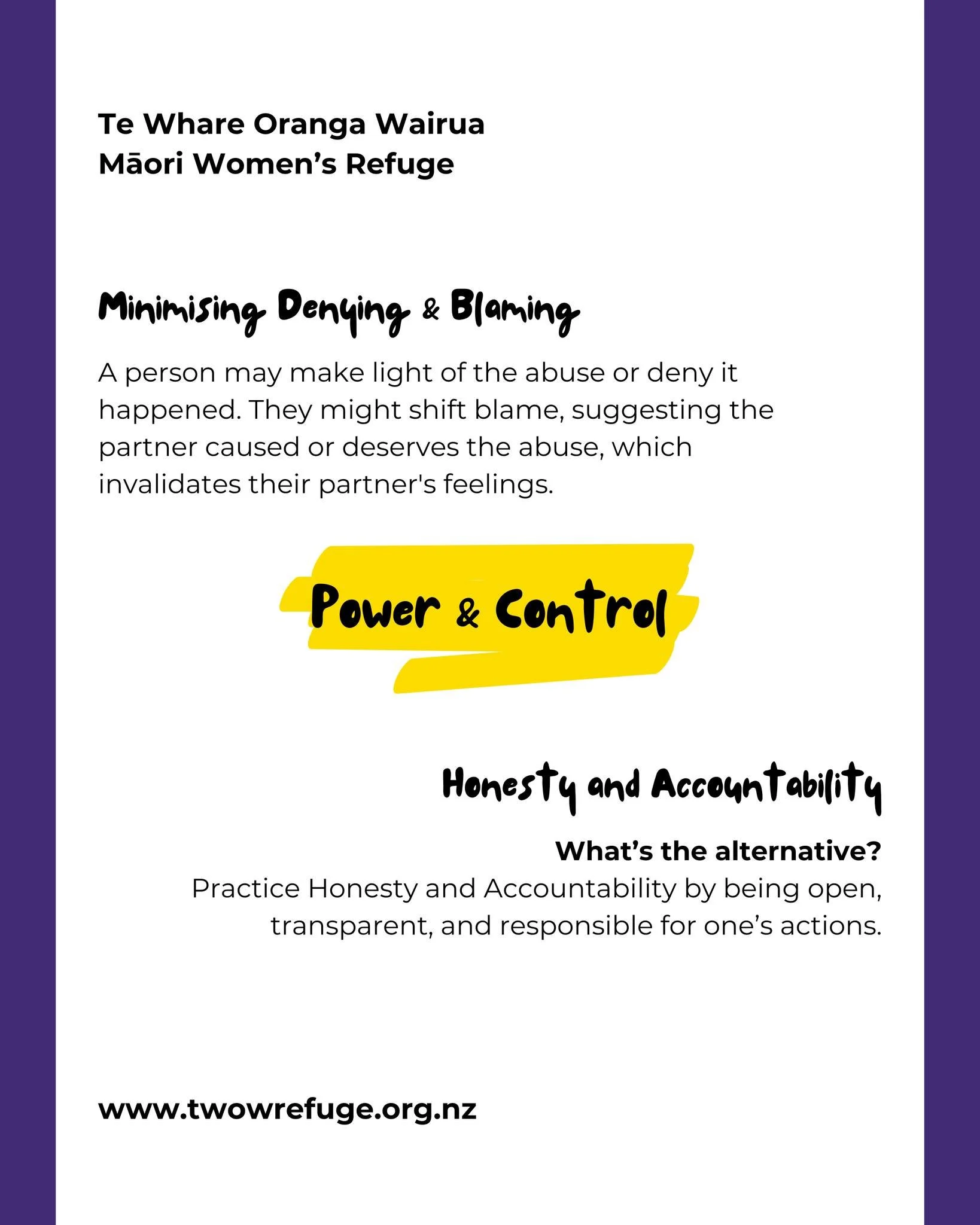 Understanding family violence is the first step to ending it.

The Power and Control Wheel shows behaviours that dominate or harm a partner, while the Equality Wheel highlights respectful actions that build healthy relationships.

Today, we&rsquo;ll 
