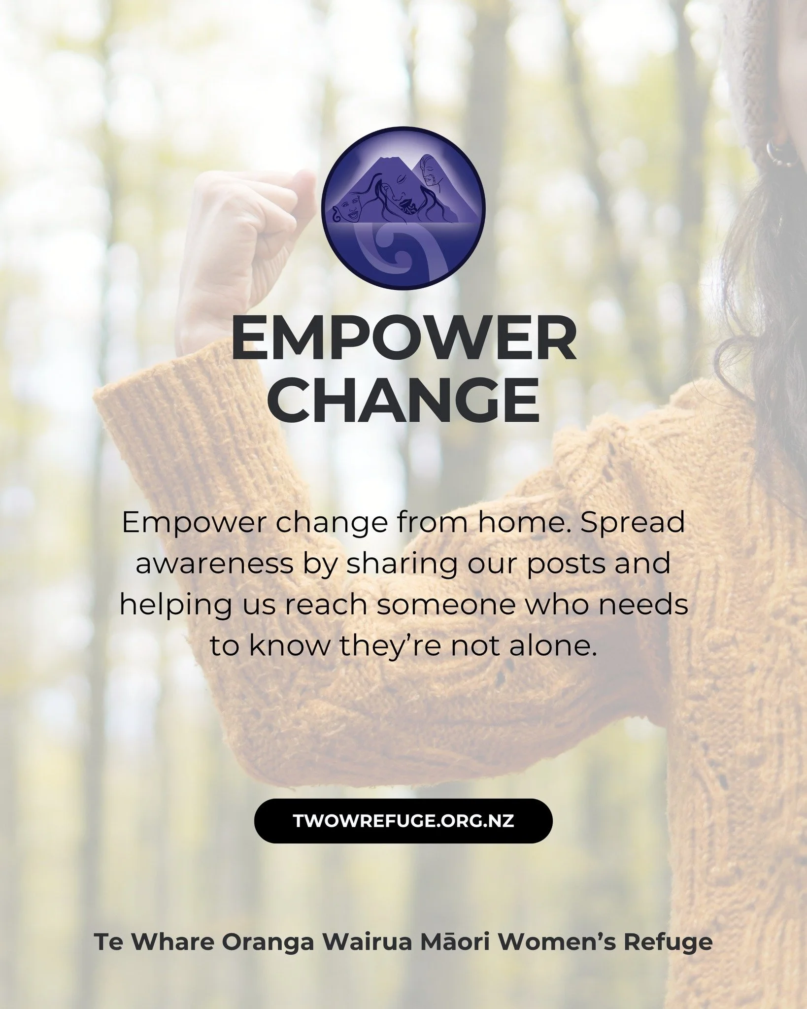 Empower change from home. Spread awareness by sharing our posts and helping us reach someone who needs to know they&rsquo;re not alone.