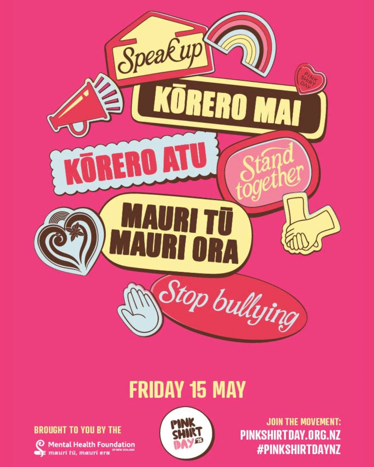 This Pink Shirt Day, we stand with those impacted by bullying and commit to creating spaces where everyone feels safe, heard, and supported.

Pink Shirt Day is more than a day, it&rsquo;s a movement to build a kinder, more inclusive Aotearoa.

Togeth