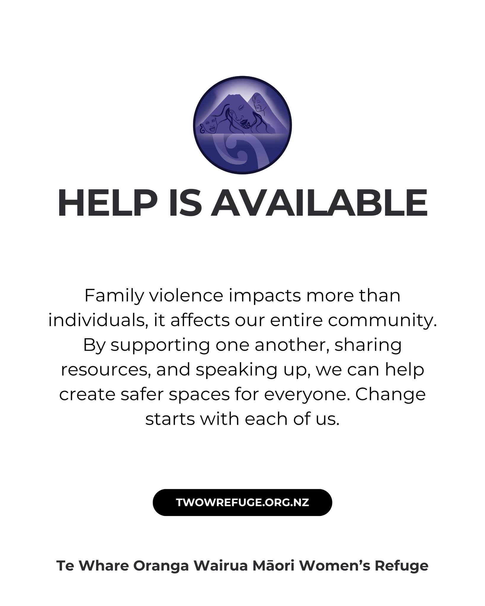 Family violence impacts more than individuals, it affects our entire community.

By supporting one another, sharing resources, and speaking up, we can help create safer spaces for everyone. Change starts with each of us 🤍

If you or someone you know