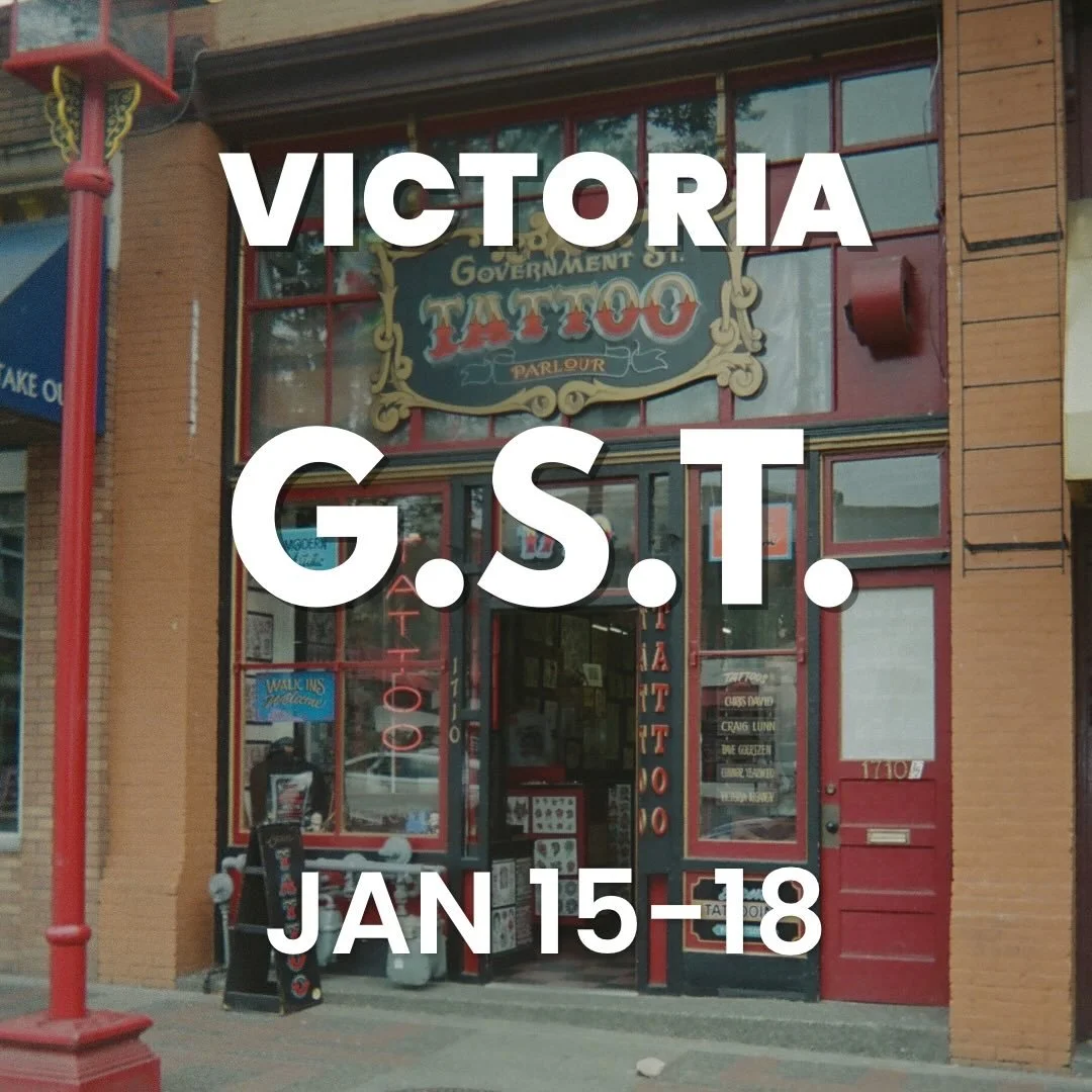 ‼️ HEY VICTORIA ‼️ I will be sitting in with my friends at @governmentstreettattoo January 15th-18th. If you&rsquo;d like to book shoot me a DM! Custom or flash, big or small, you decide!