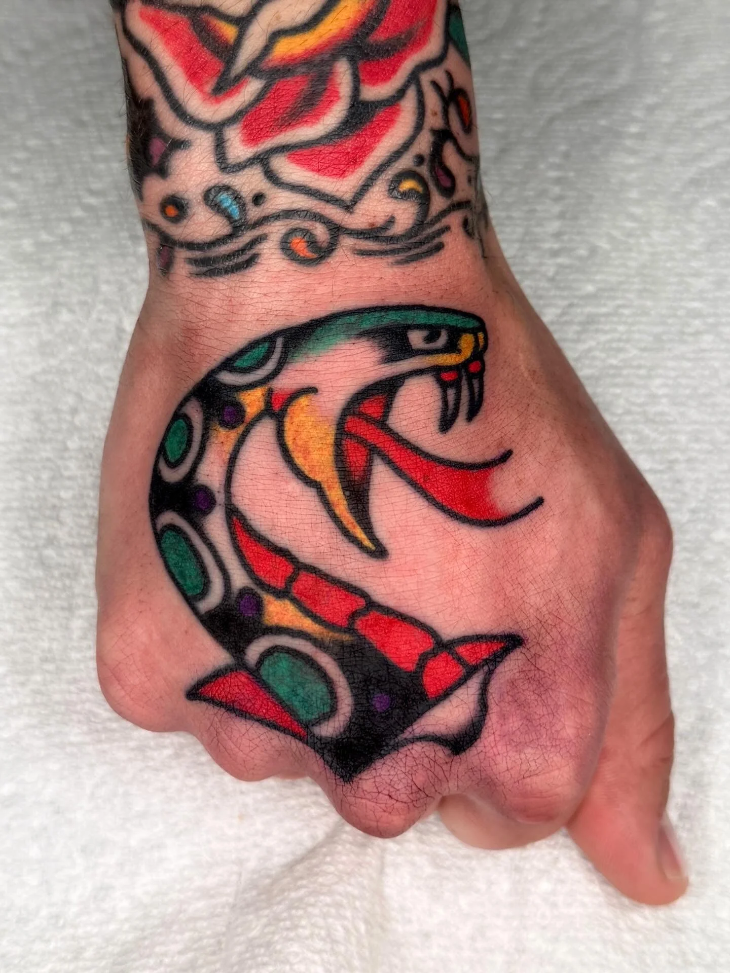 A few hands I&rsquo;ve had the pleasure of tattooing this last while. Thank you for the trust 🤝 made at 🕉️ @showtimetattooco ☮️