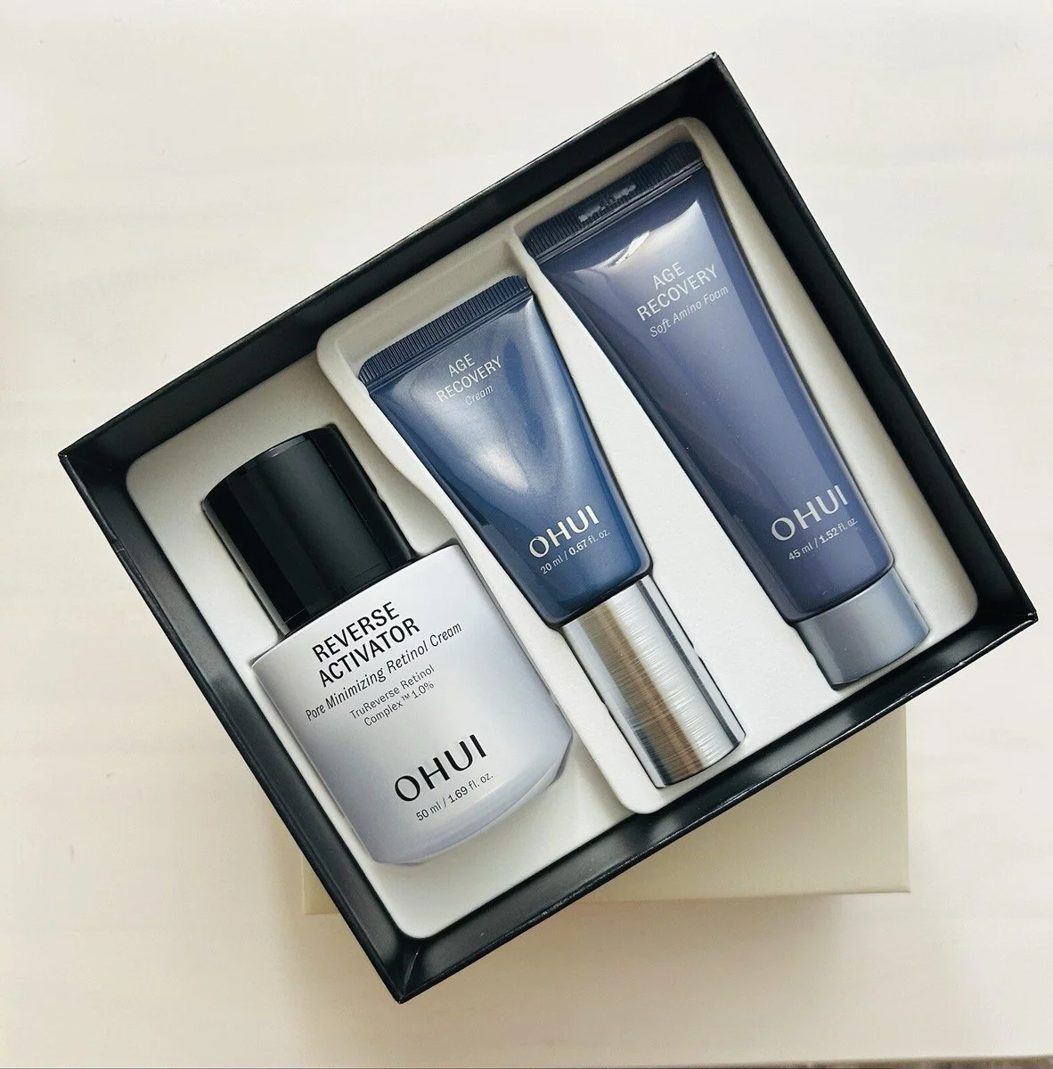O Hui Reverse Activator Pore Minimizing Retinol Cream Special Set
