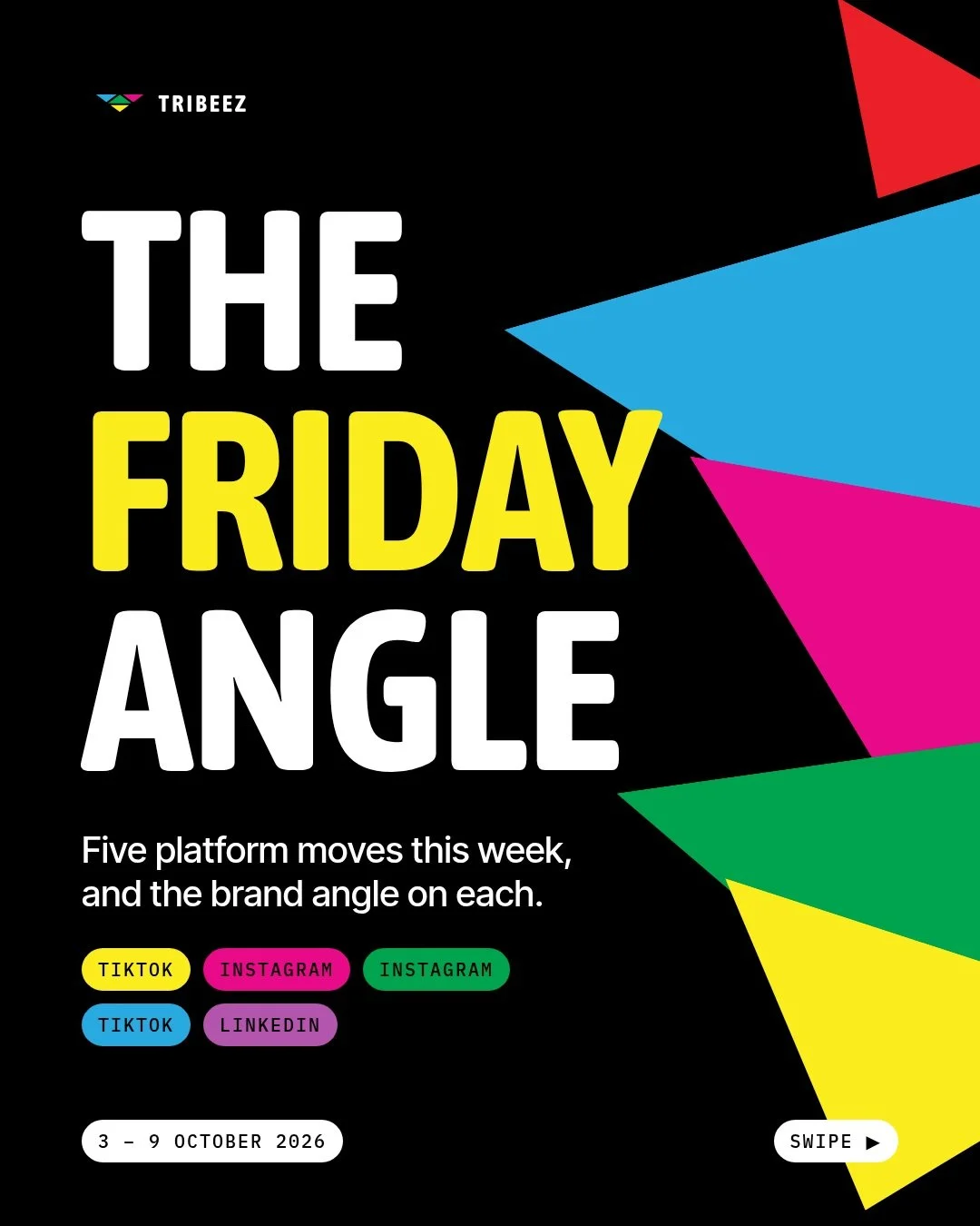 TikTok now puts creator content in the same approval queue as its AI ads 👀

This week's five platform moves, with the brand angle on each:

1. TikTok puts creator content in the AI ad queue 🤖
2. Instagram gives creators an AI strategist 🧠
3. Edits