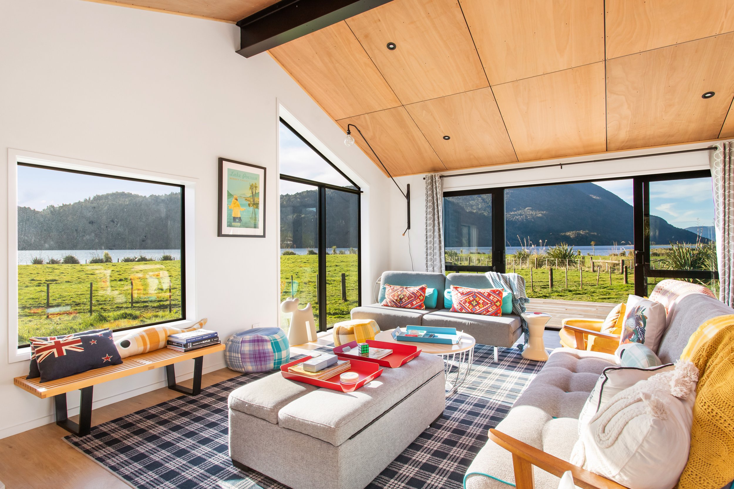 West Coast Bach Inchbonnie NZ Lounge