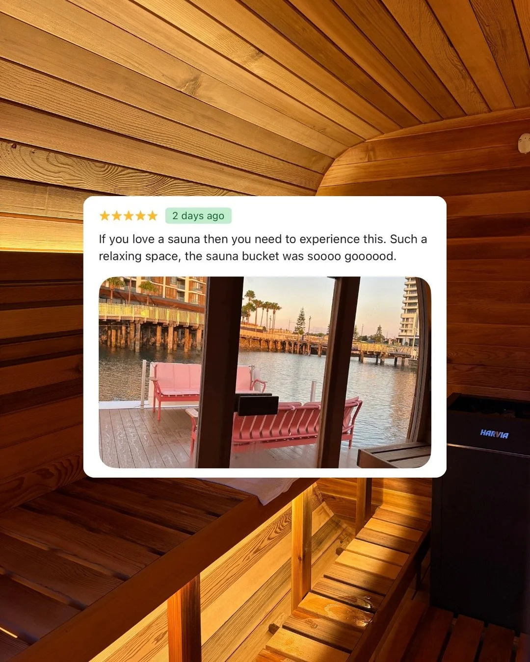 We love hearing what our sauna guests have to say 💛 

Swipe to read some of the recent reviews! 

We enjoy meeting all of our sauna guests, and we LOVE seeing how their mood lifts after enjoying the hot sauna and the cold plunges 🔥❄️ 

Can&rsquo;t 