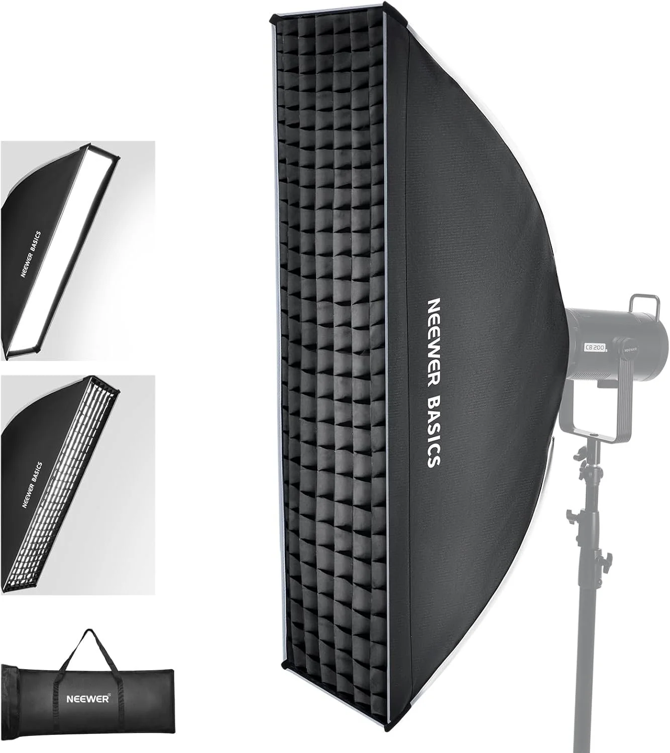 NEEWER Basics Rectangular Softbox Bowens Mount Soft Box with Light Diffusers