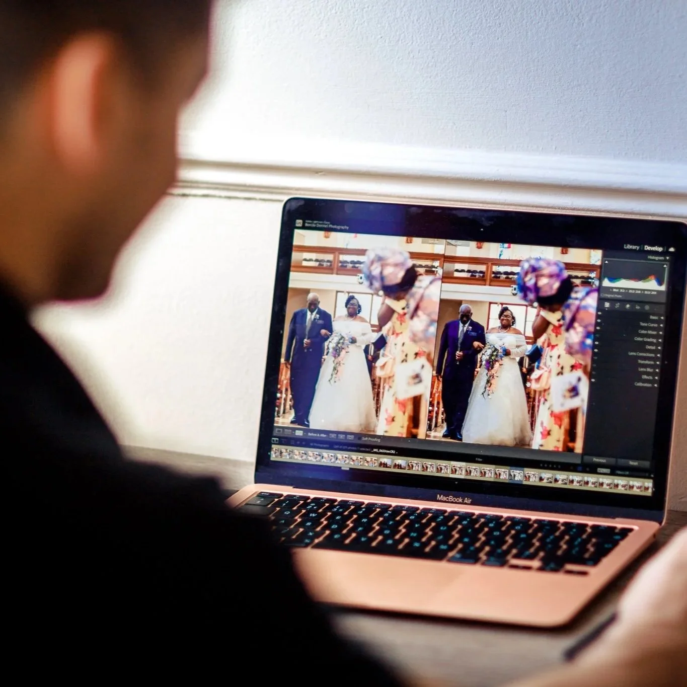 True to life wedding photography editing