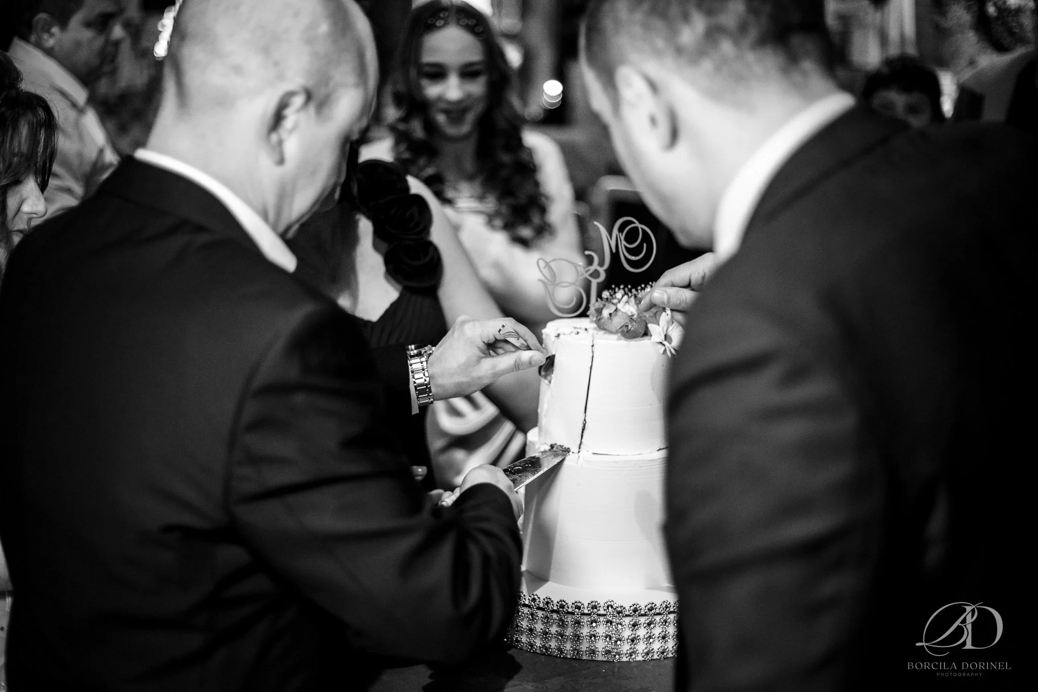 Wedding photographer Northampton documenting emotional speech reaction
