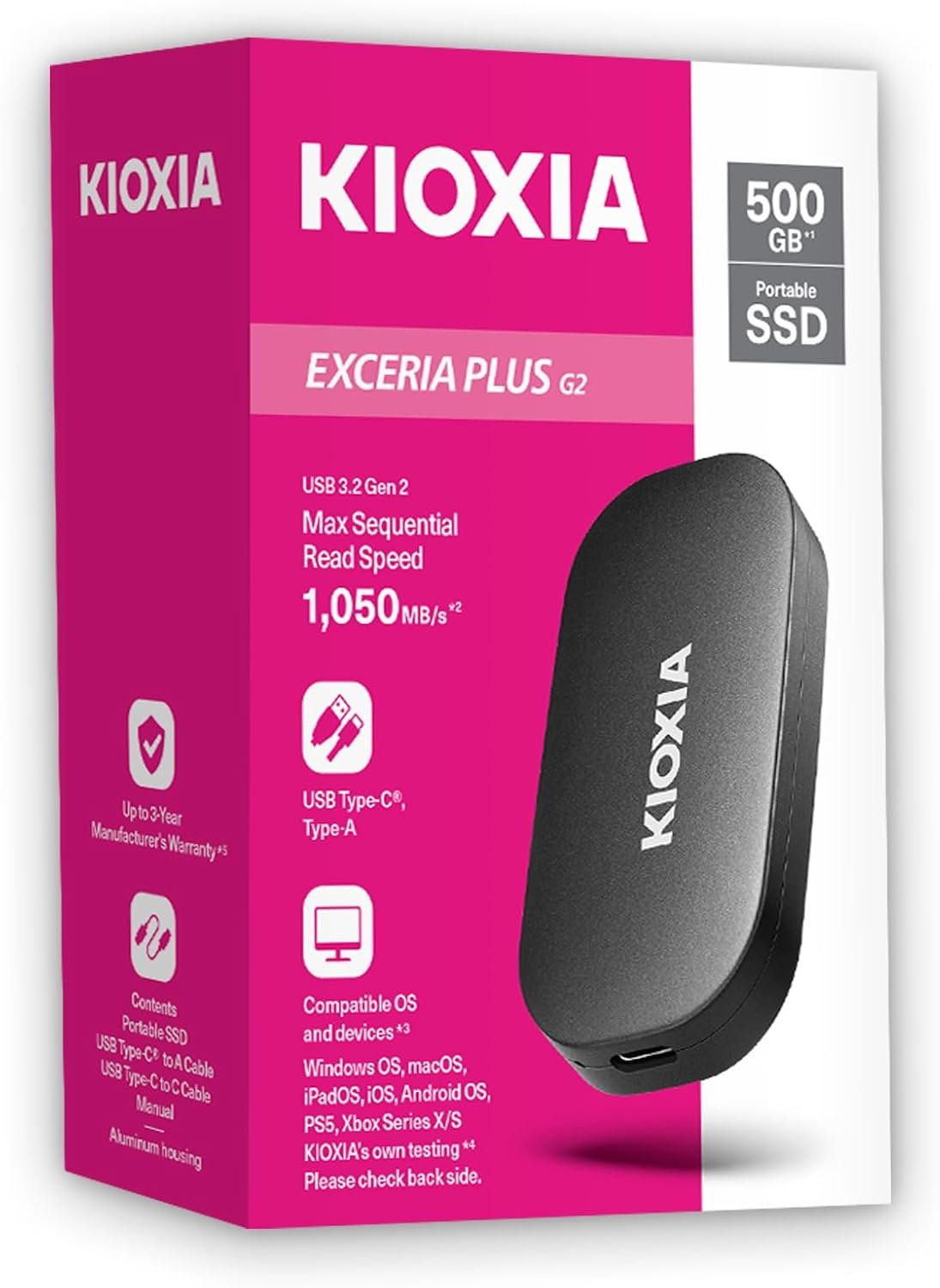 KIOXIA EXCERIA PLUS G2 Portable SSD
