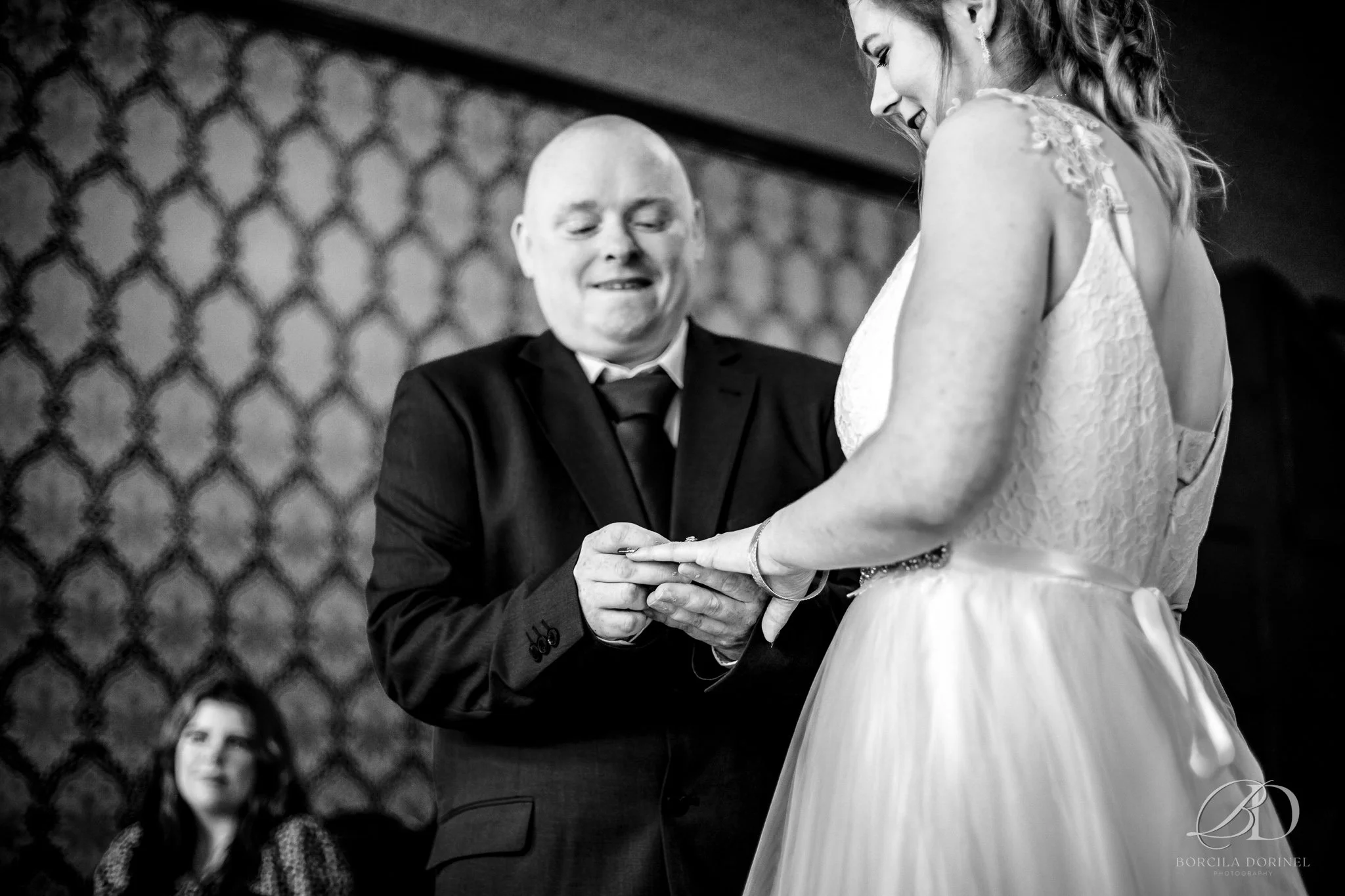 Unposed wedding photography Northampton showing guests enjoying the day
