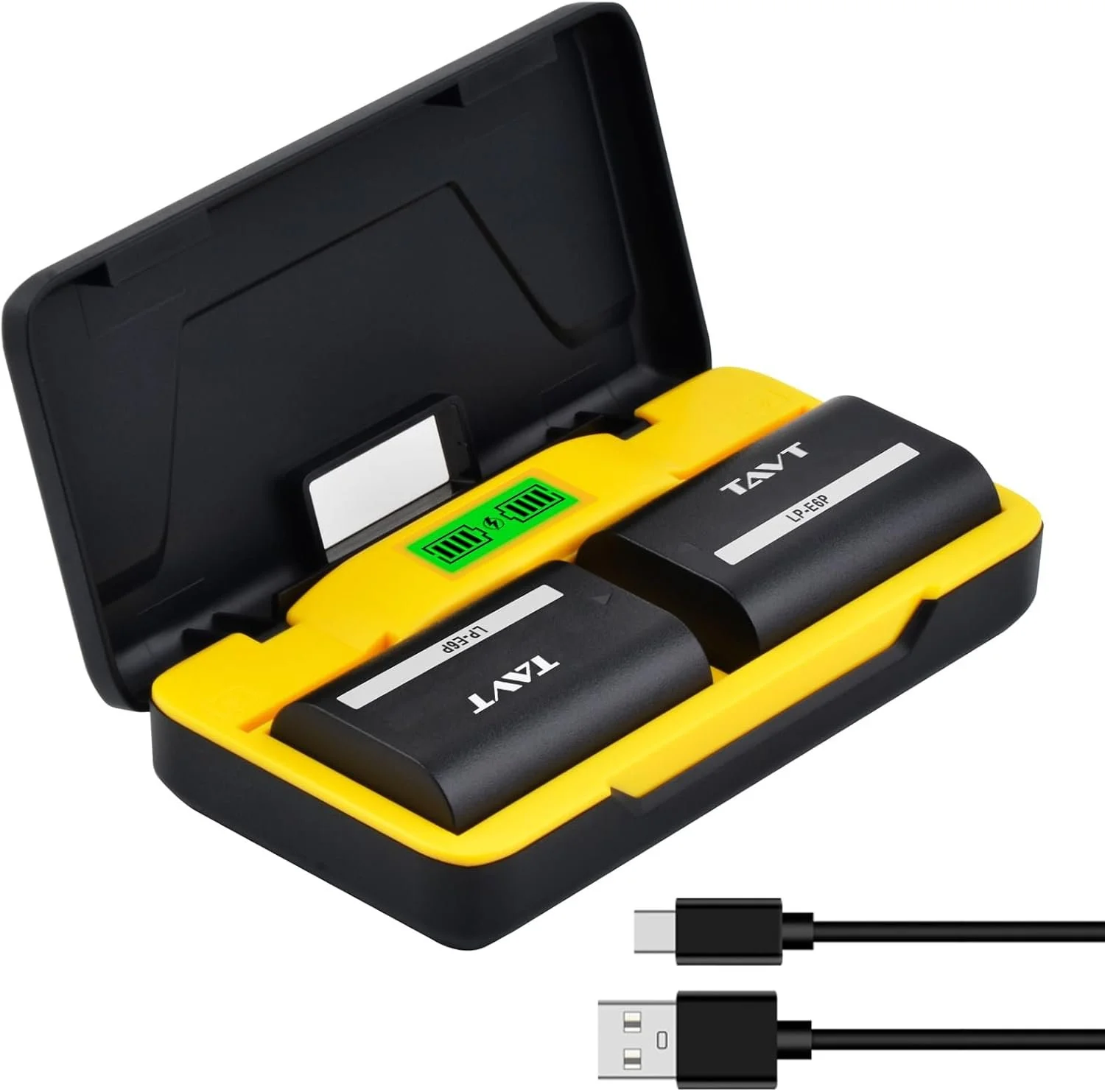 2850mAh LP-E6P Battery and Charger for Canon