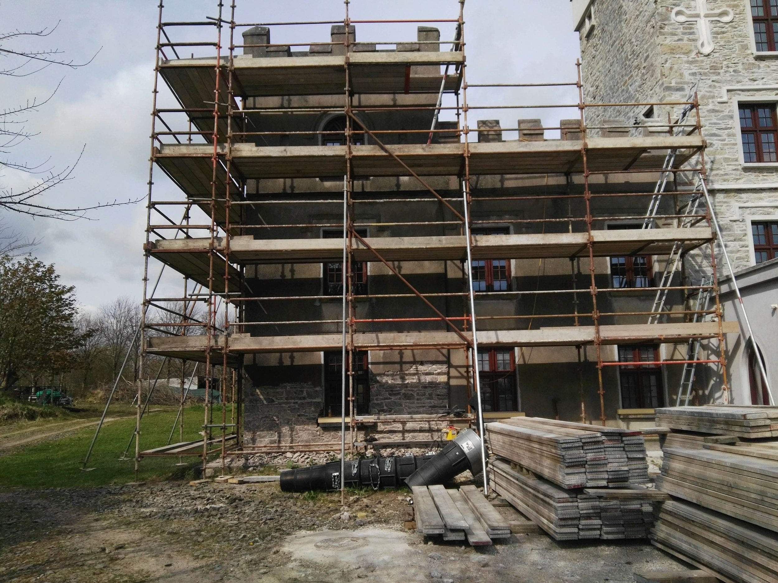 Mistletoe castle in progress 1.jpg