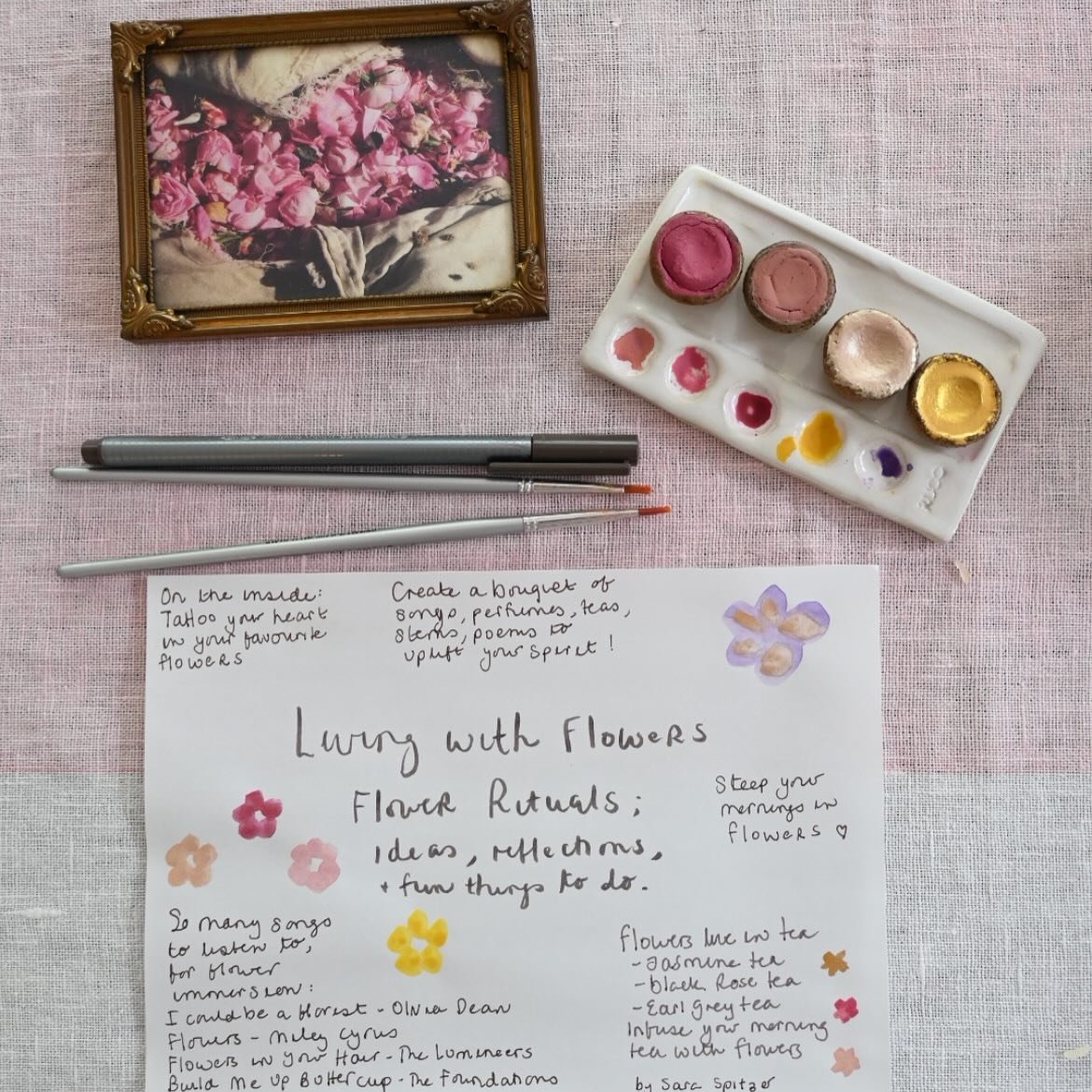 Mornings are medicine 🌺 
Flowers are around the clock ⏰ 
aka all the time 😄

I wrote a few ideas (&amp; there are links) on my website for infusing your life with flowers. 

I promise it&rsquo;s flowery! 😆

#thebeautyofliving