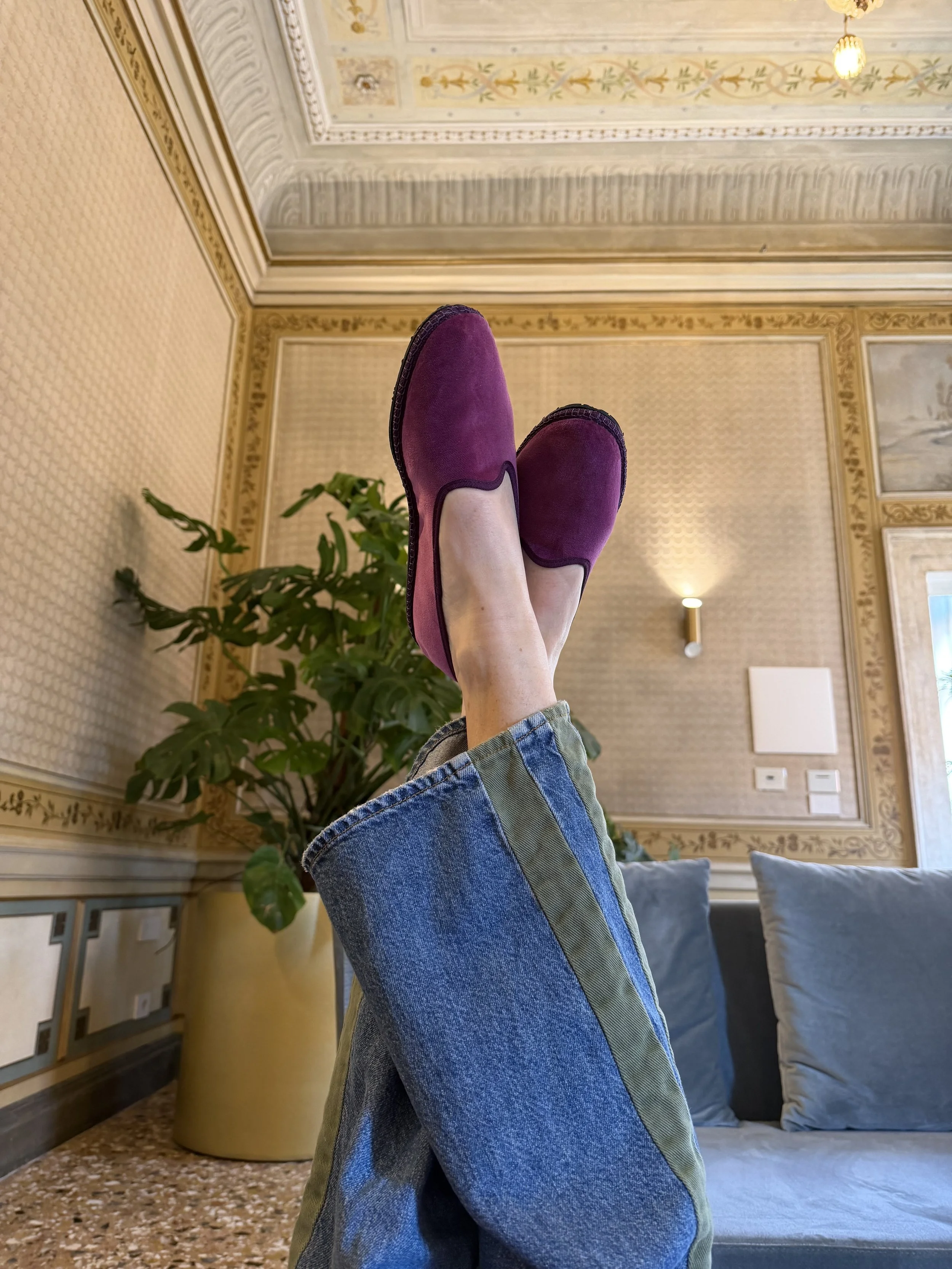 Velvet slippers as a tonic