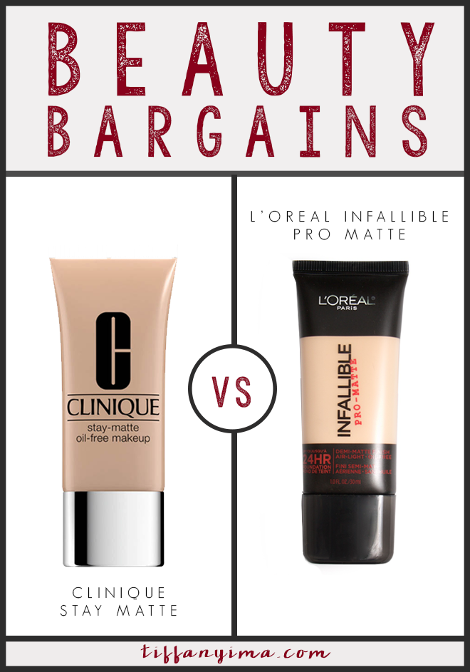 CLINIQUE STAY MATTE VS. L'OREAL INFALLIBLE PRO MATTE