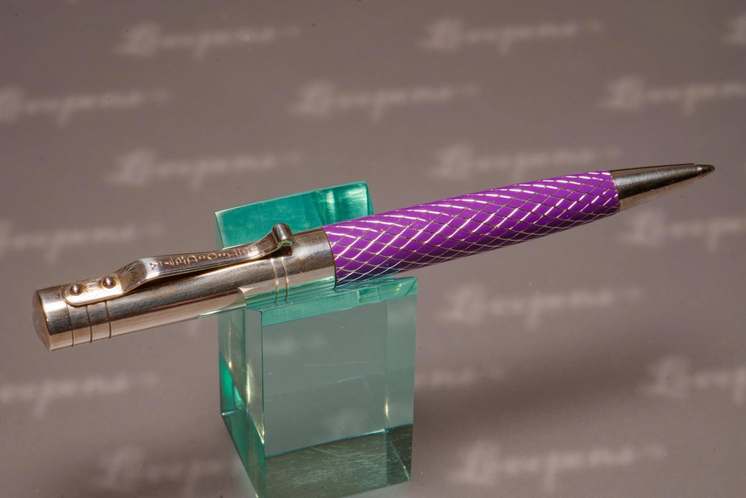 Yard-O-Led Pocket Esprit Silver Ballpoint, Purple