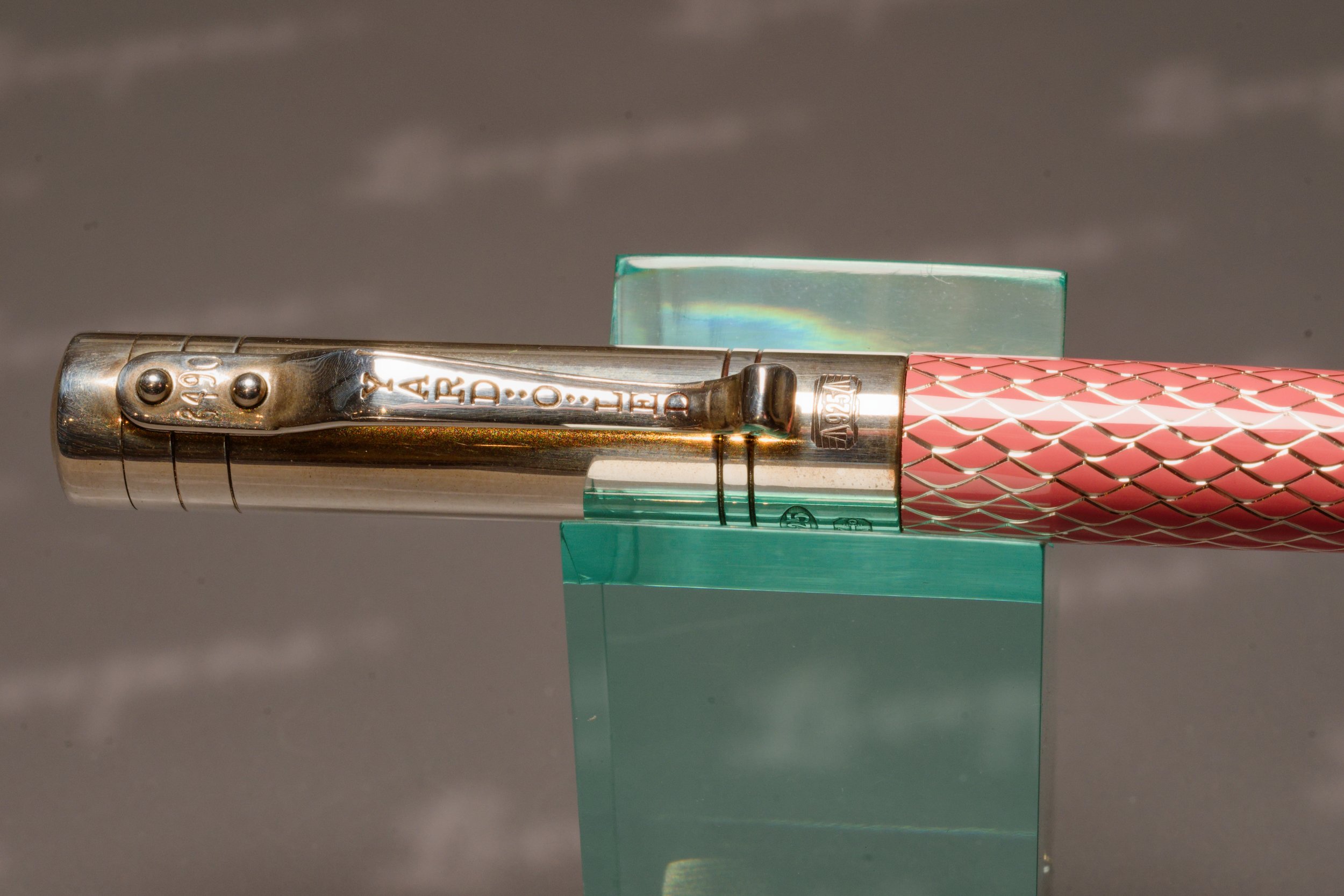 Yard-O-Led Pocket Esprit Silver Ballpoint, Pink.