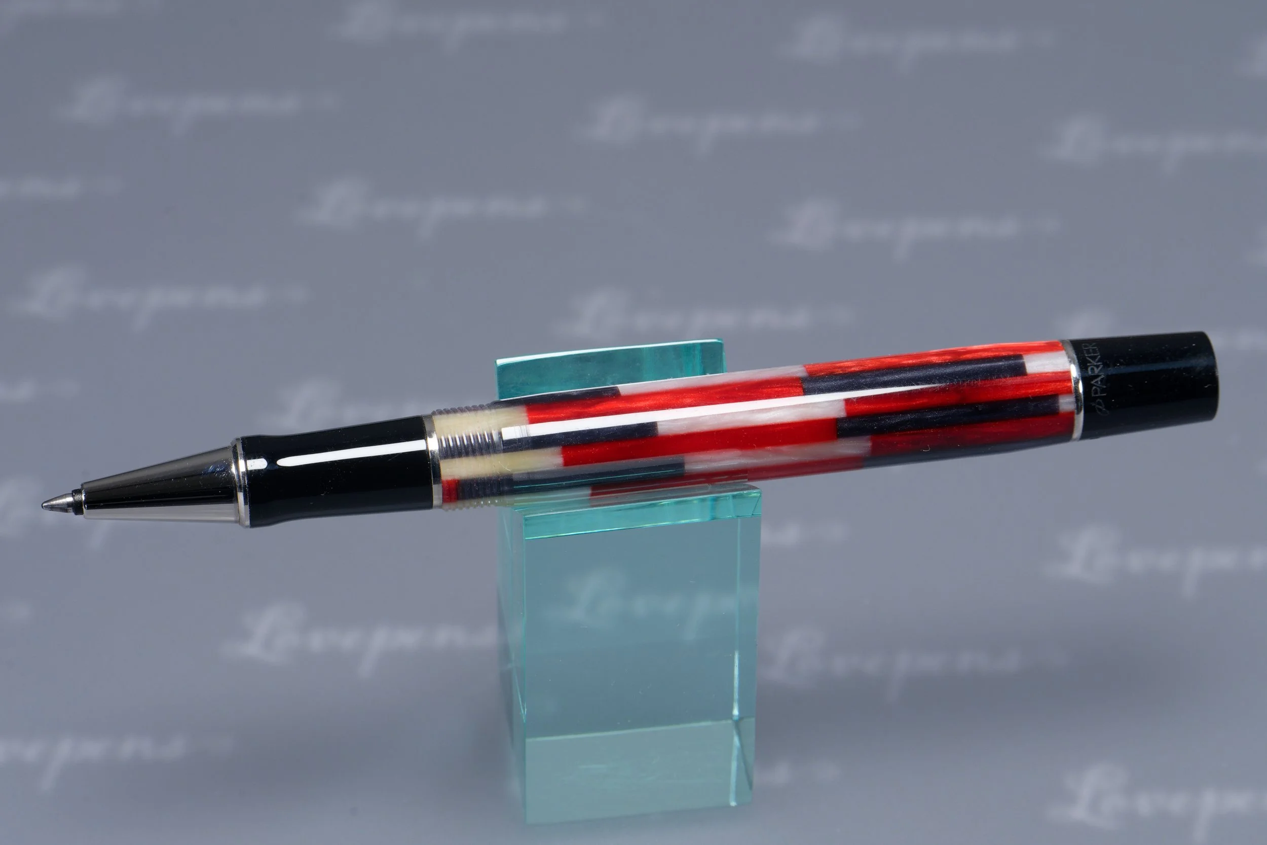 Parker Duofold Red Mosaic Rollerball