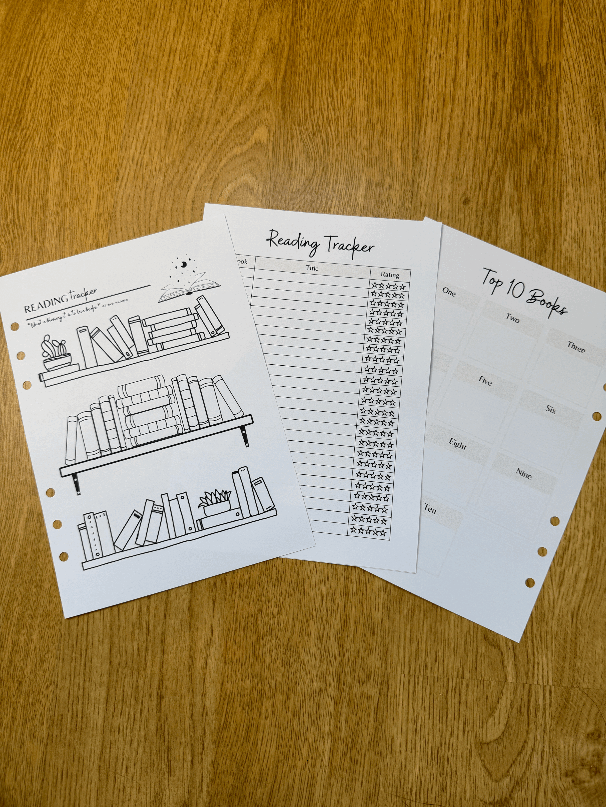 Reading Tracker Insert (PRE-SALE)