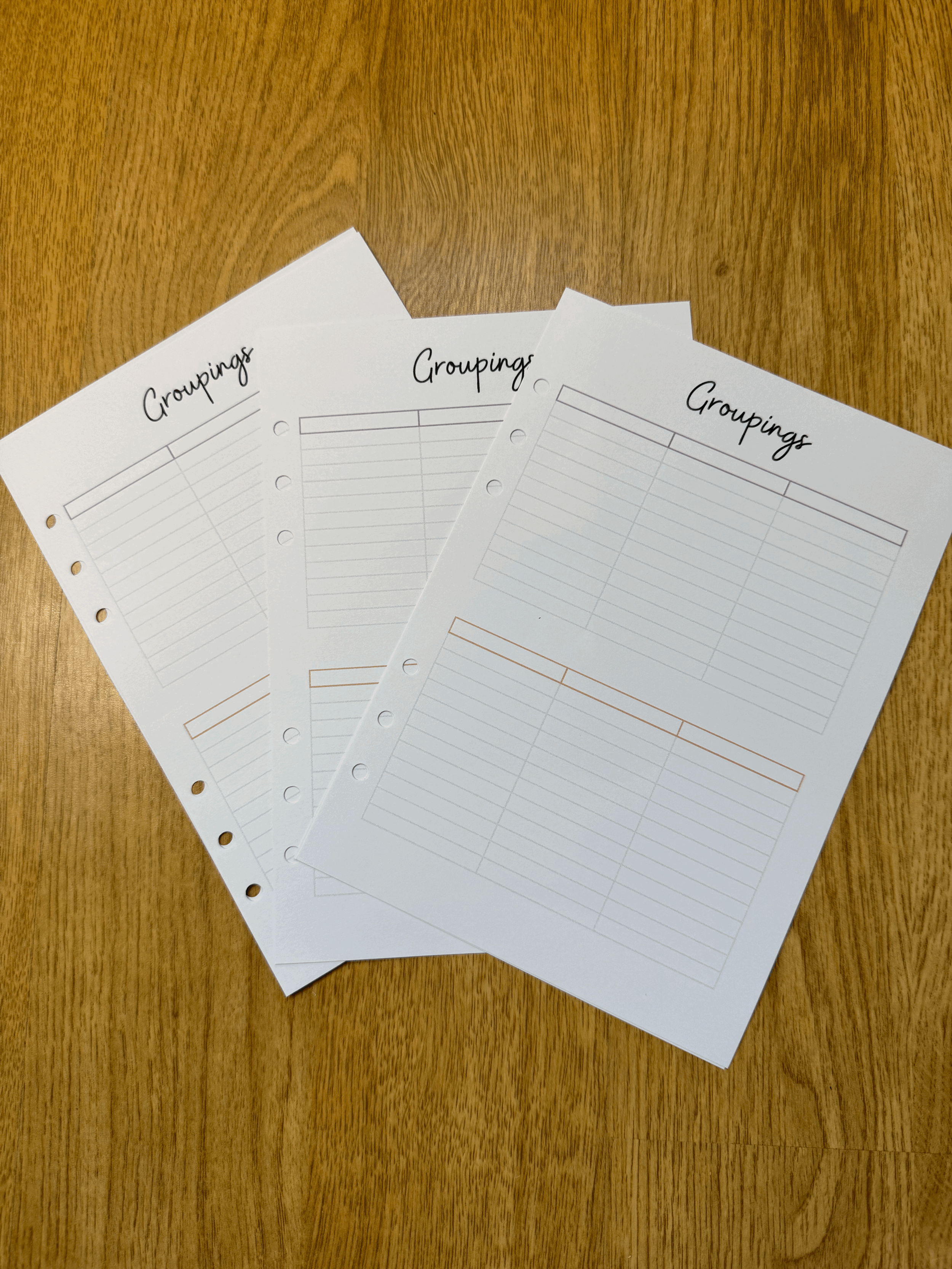 Groupings Insert (PRE-SALE)