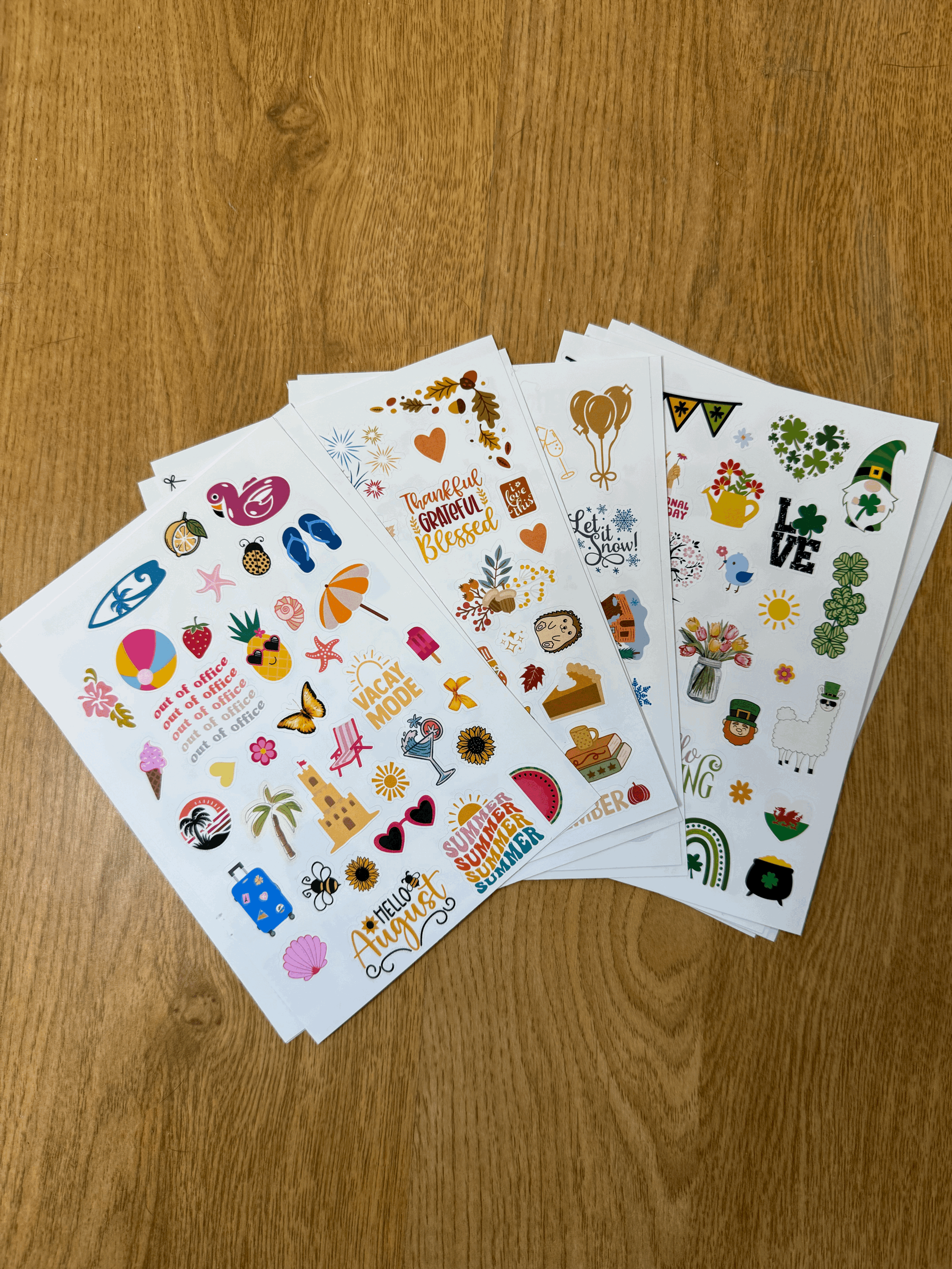 Seasonal Planner Stickers