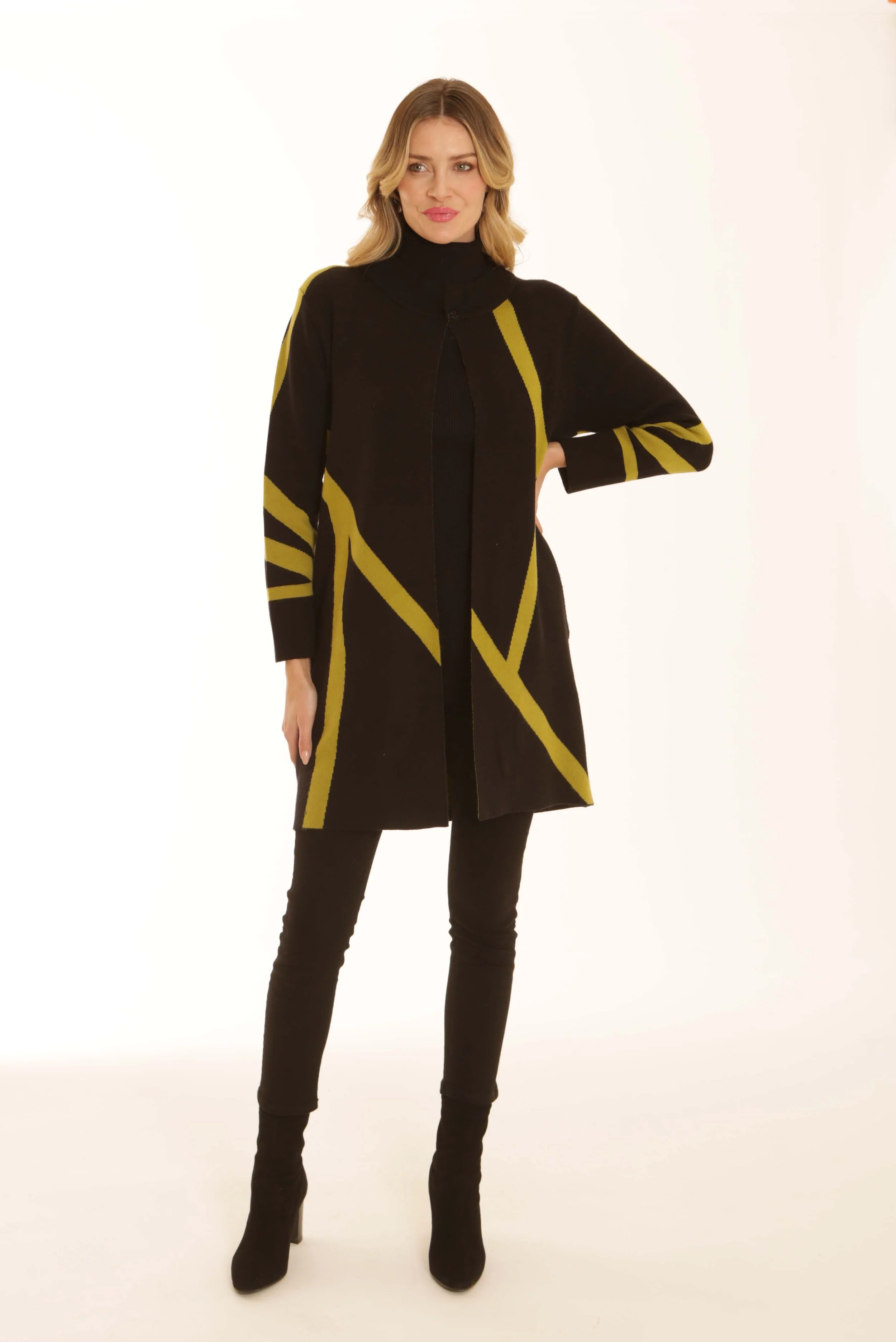 42650 colour block edge to edge cardi lime.jpg
