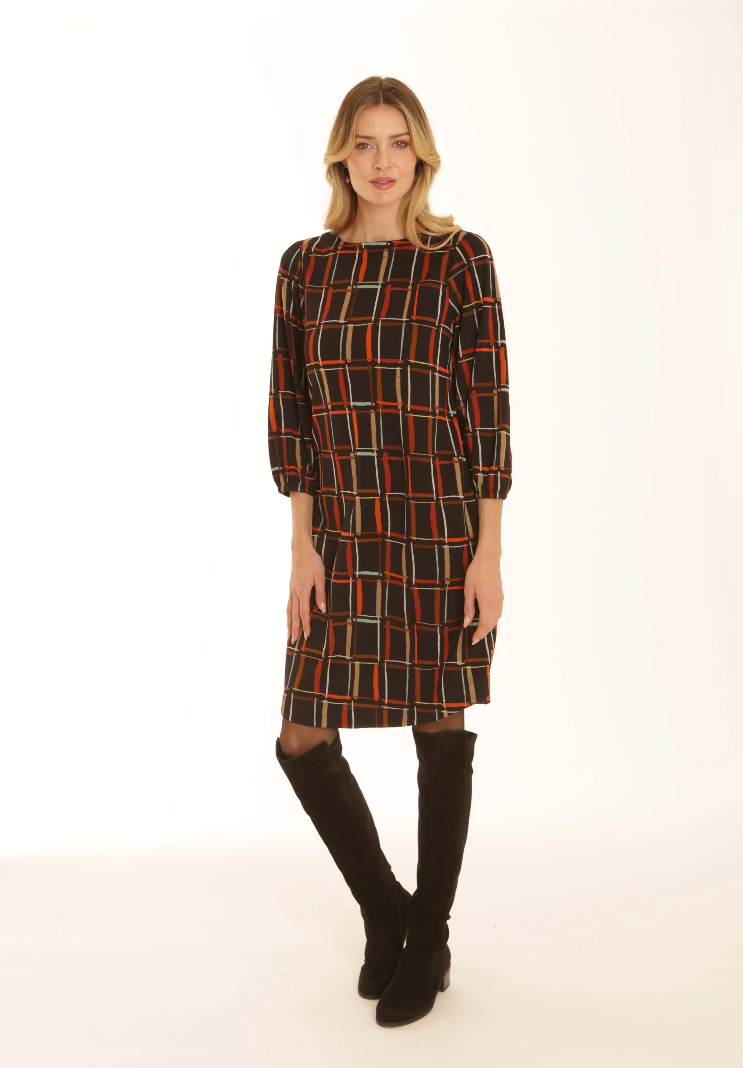 82653 column ponte dress spice.jpg