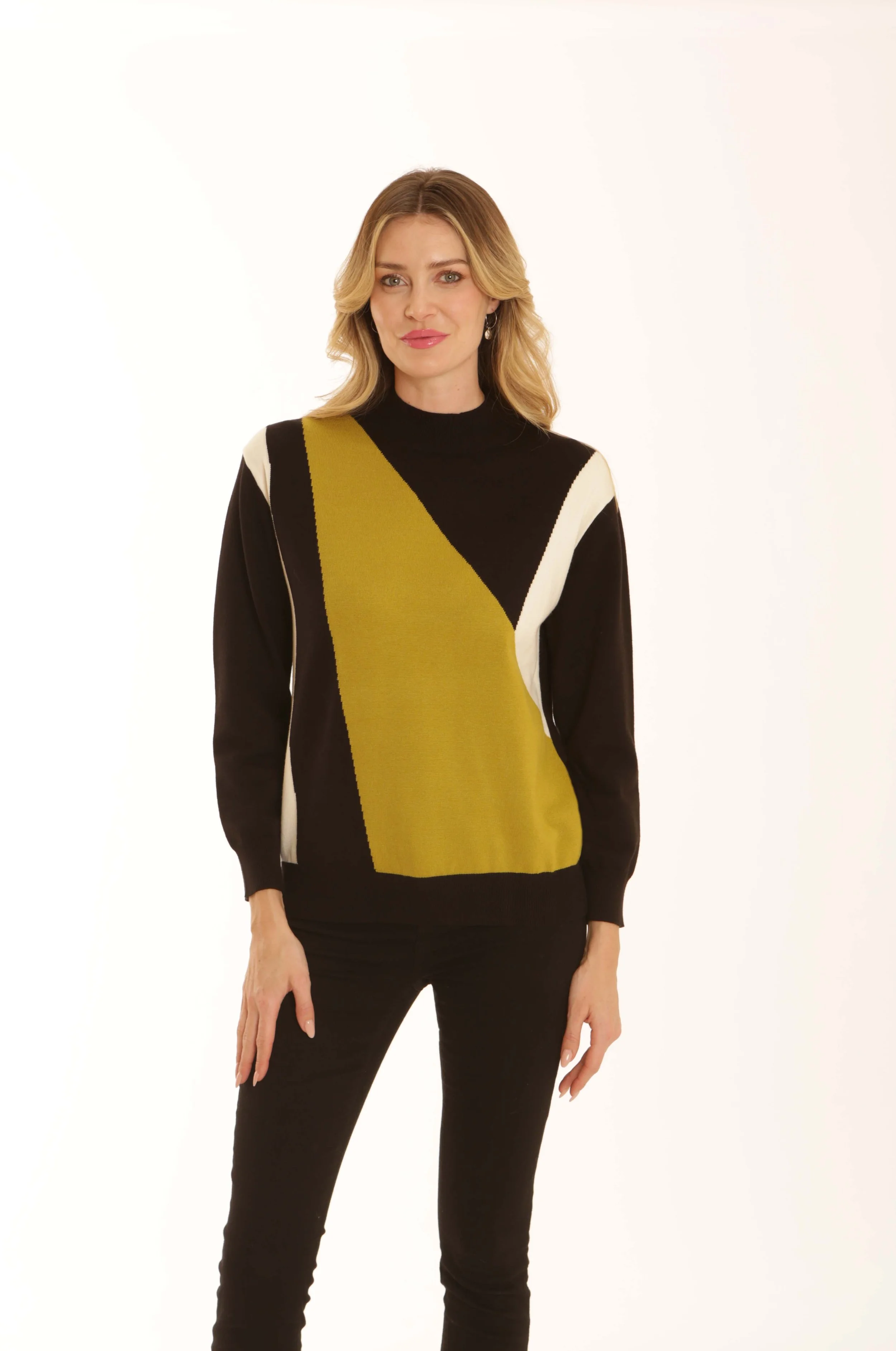 22662 turtle neck colour block jumper lime.jpg