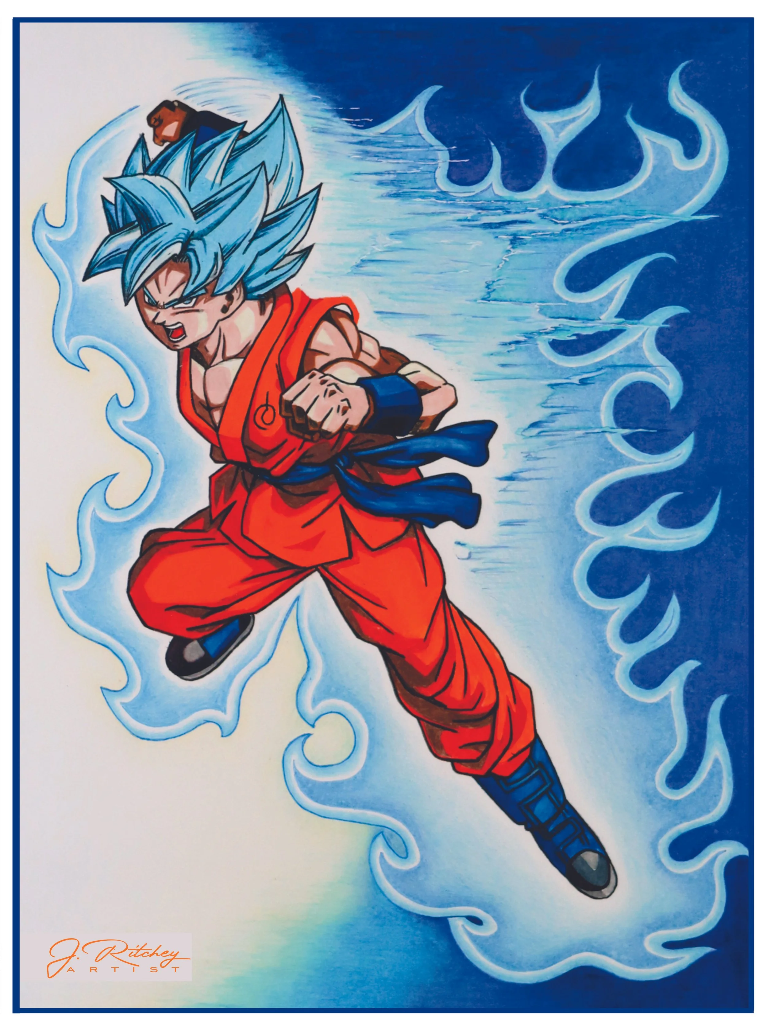 Goku Blue Flame