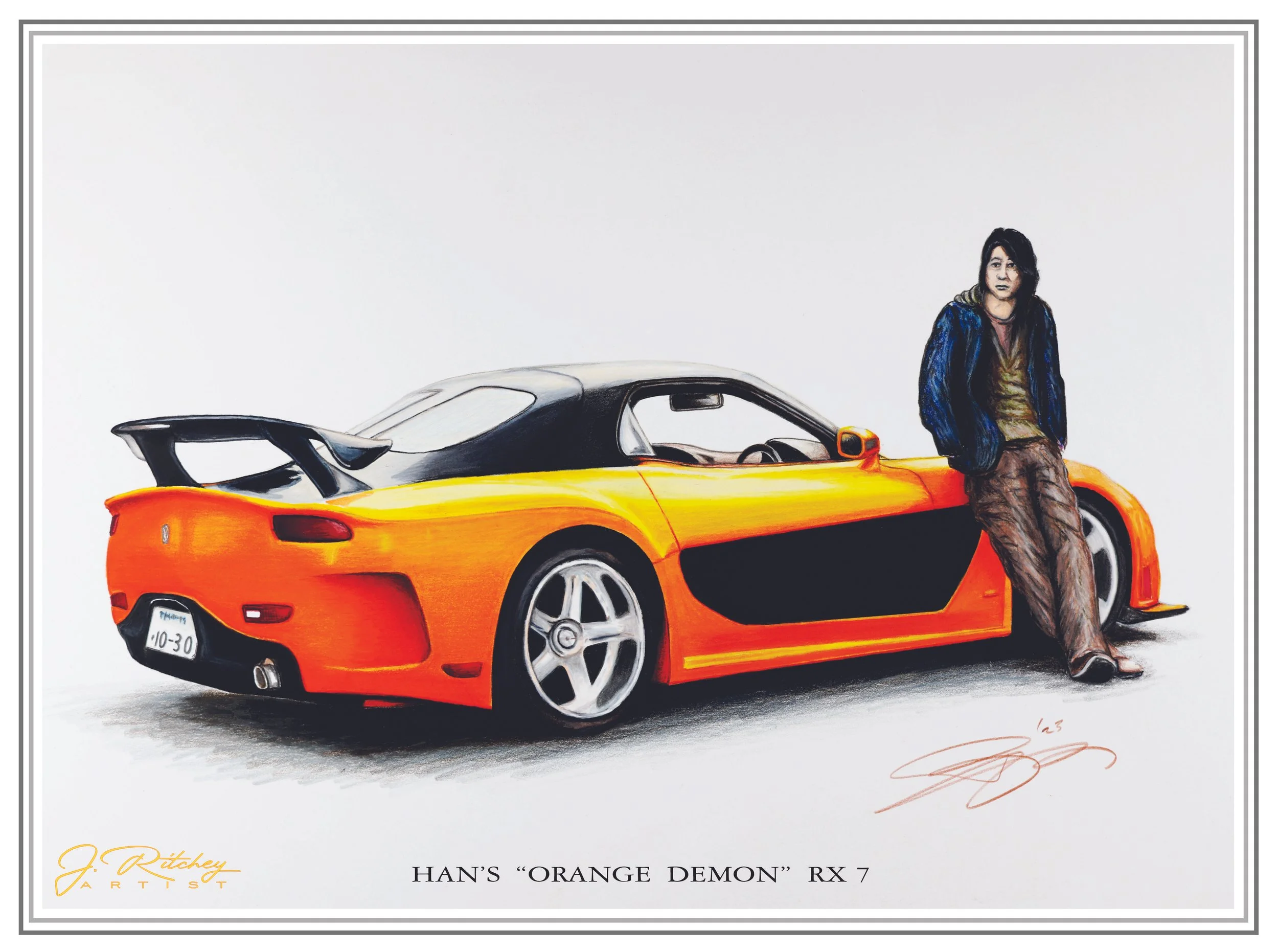 Han's Orange Demon RX7