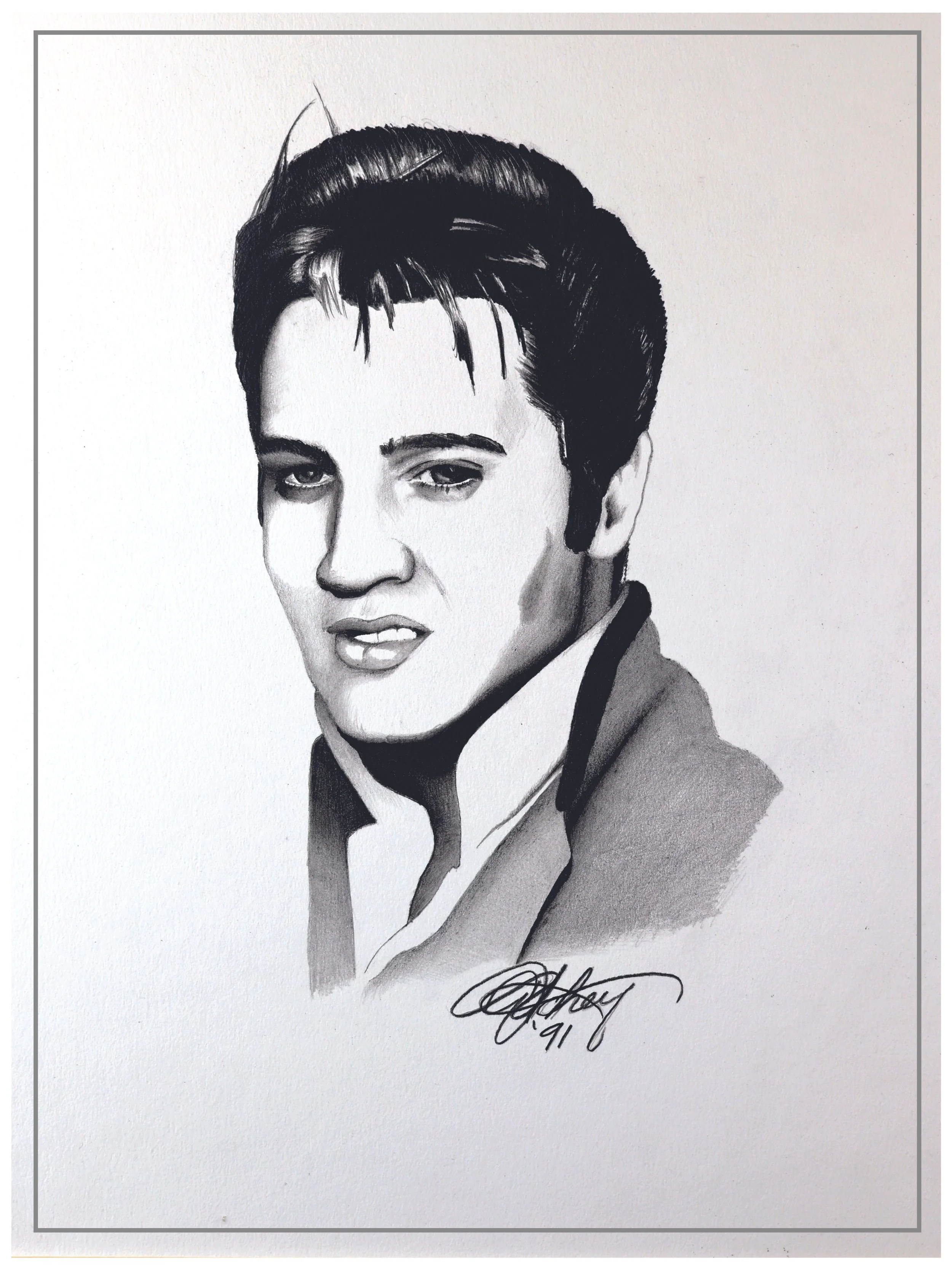 Elvis In Graphite