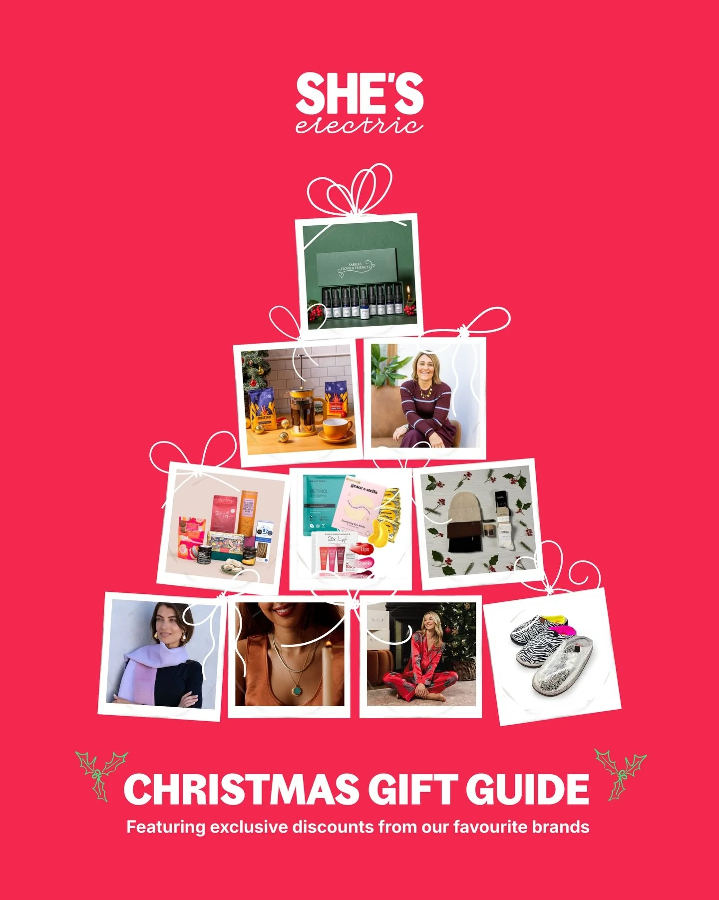 🎄 Struggling for Christmas gift ideas? Don&rsquo;t panic - we&rsquo;ve got you covered!

✨ The She&rsquo;s Electric Christmas Gift Guide is here! We&rsquo;ve teamed up with some of our favourite brands to bring you exclusive discounts on a handpicke