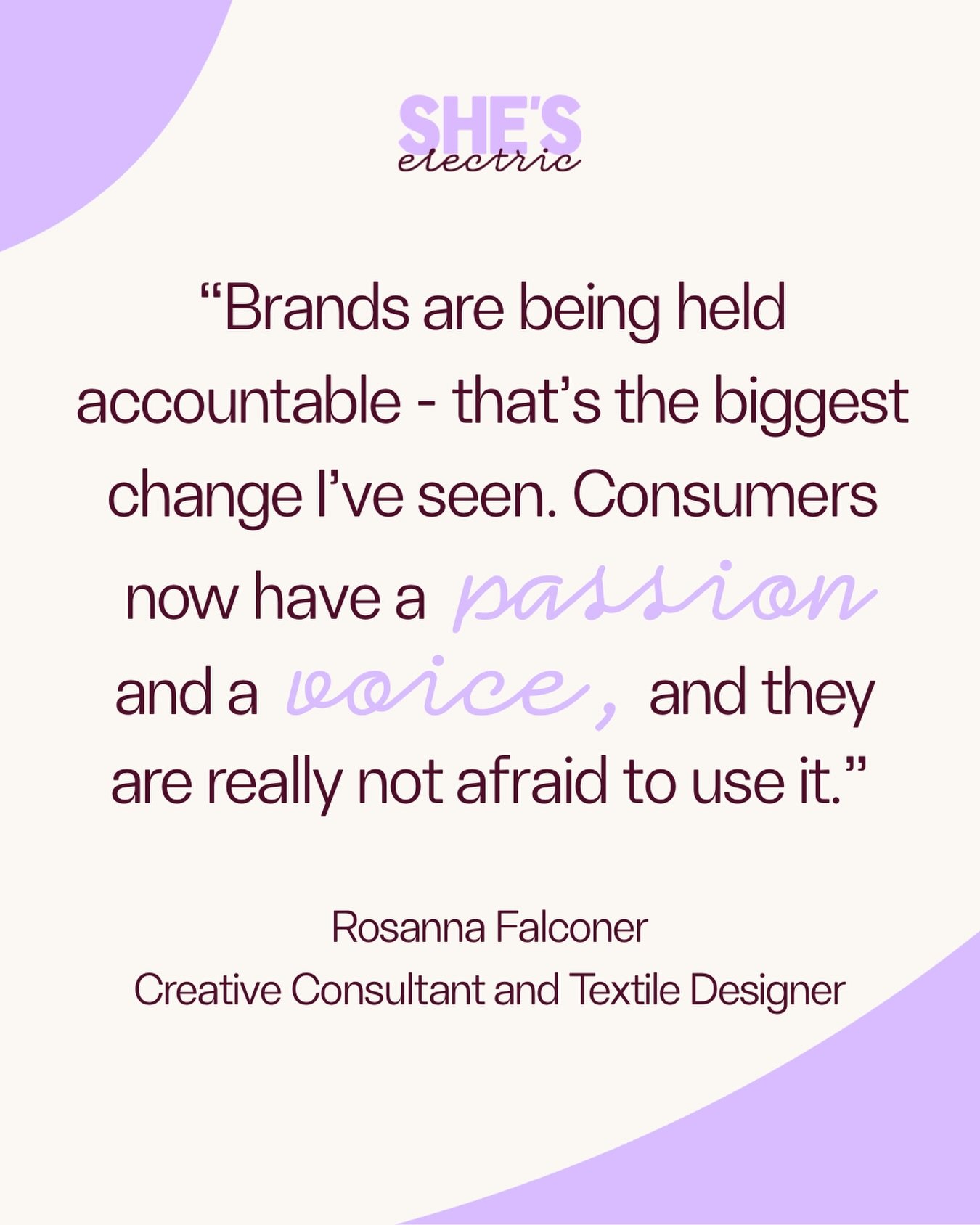 Something has shifted.

The way we shop, the questions we ask, the expectations we set - it all matters more than it ever has.

We chatted to textile designer @rosannafalconer and she told us that businesses are now paying attention - because they ha