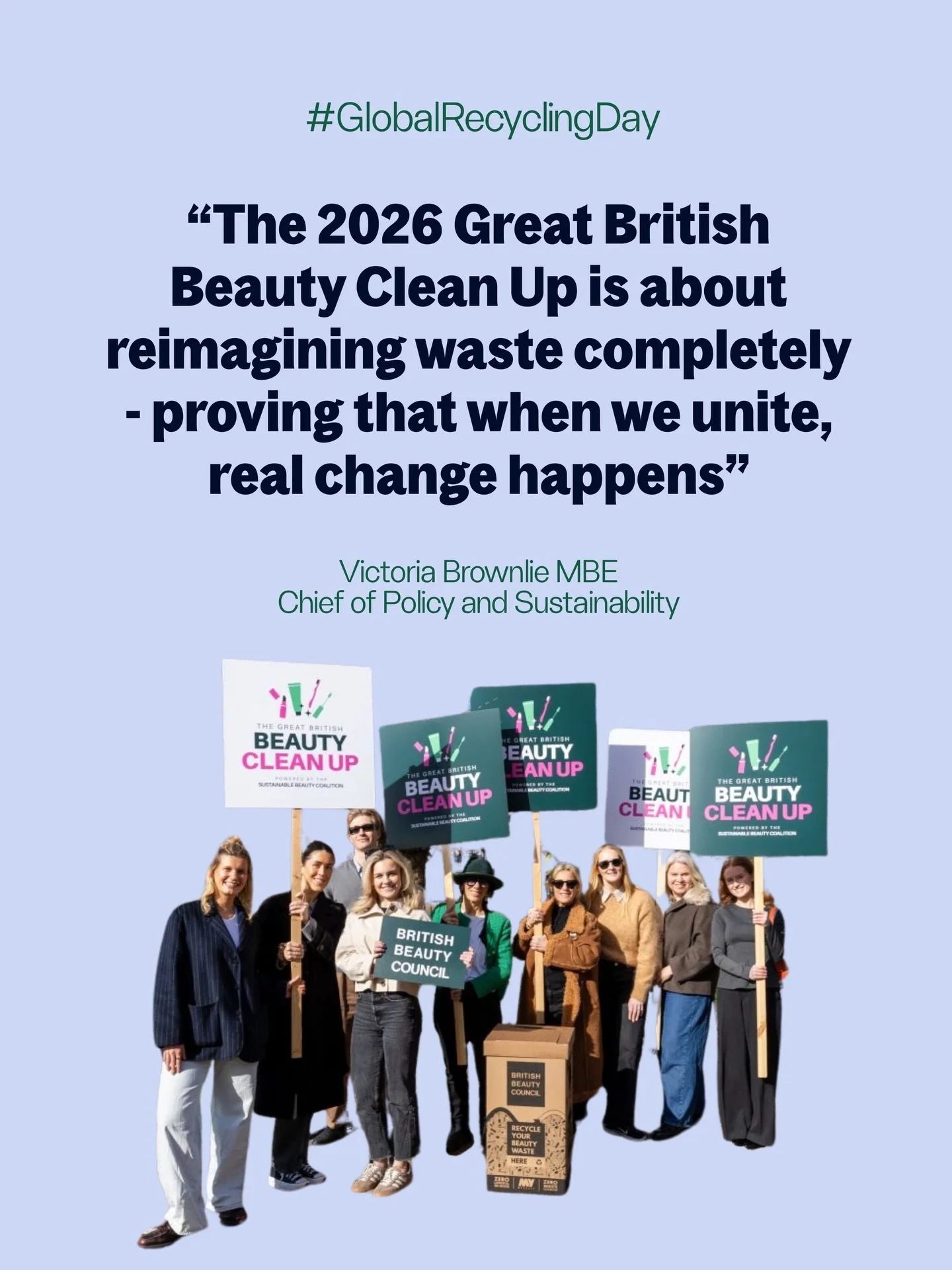 We love, love, love what the @britishbeautycouncil and its @sustainablebeautycoalition are doing 💚

Through the Great British Beauty Clean Up, they&rsquo;re bringing together brands, retailers and consumers to recycle, refill and reuse beauty packag