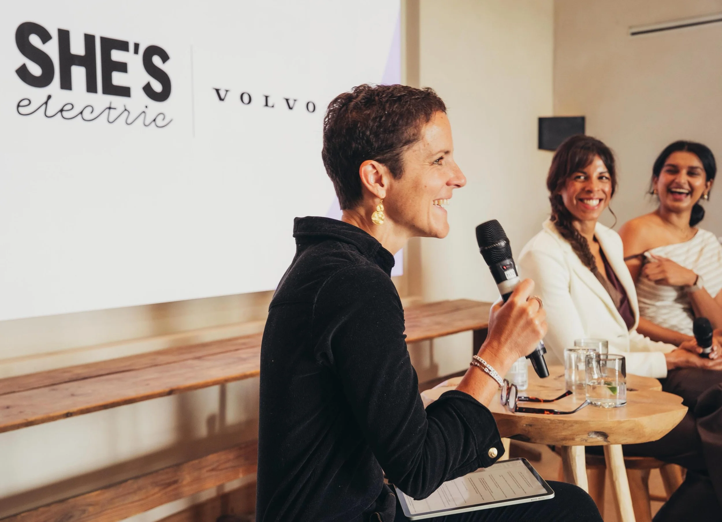 Today looked a little something like this ⚡️

Big ideas. Brilliant women. Honest conversations. And a room full of people thinking about what&rsquo;s next.

A few moments from @sheselectriclive x @volvocaruk at @daylesfordfarm.

#ShesElectric #VolvoC