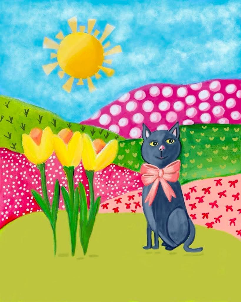 Folk Art Kitty
