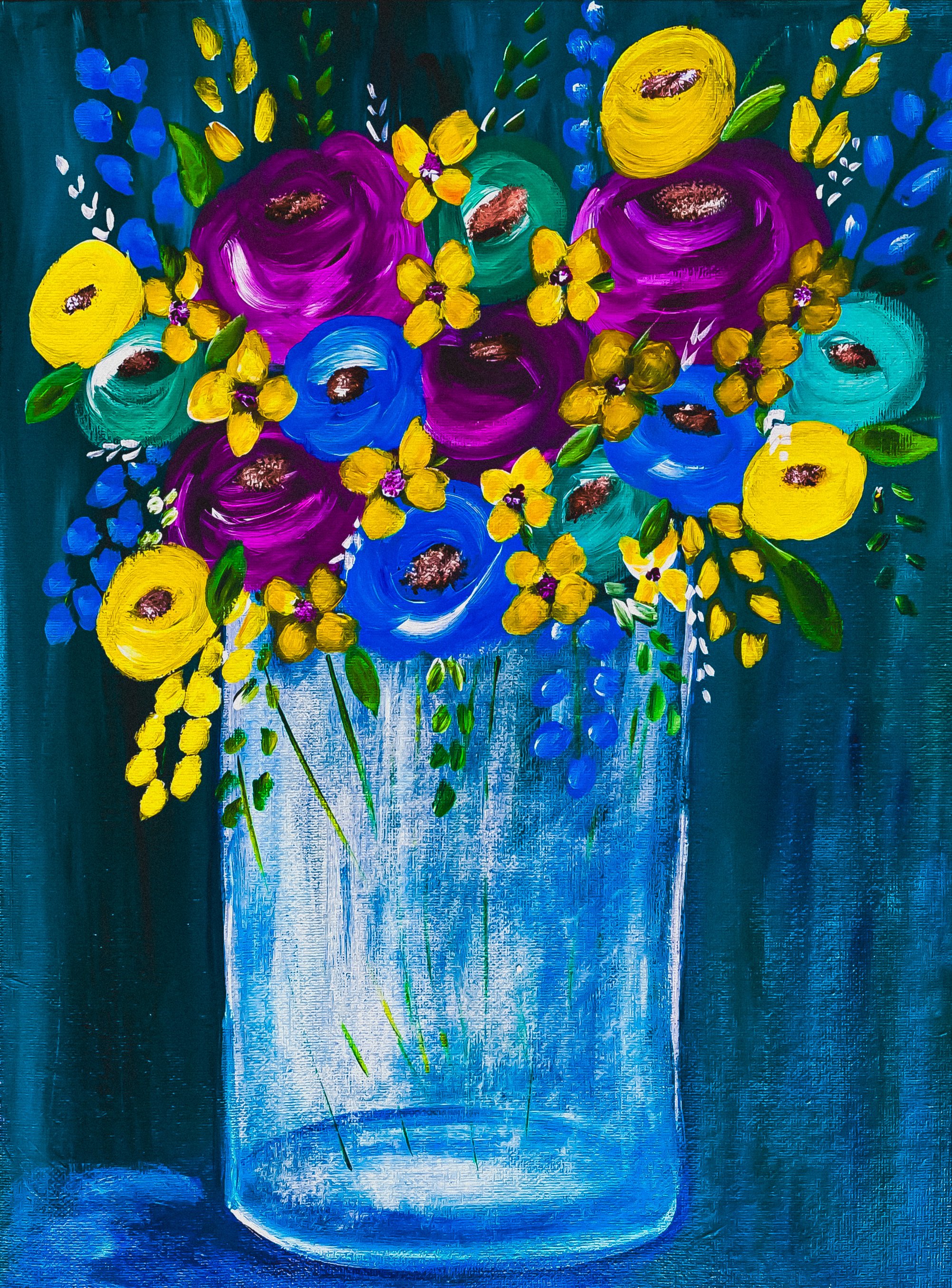 Blue Florals