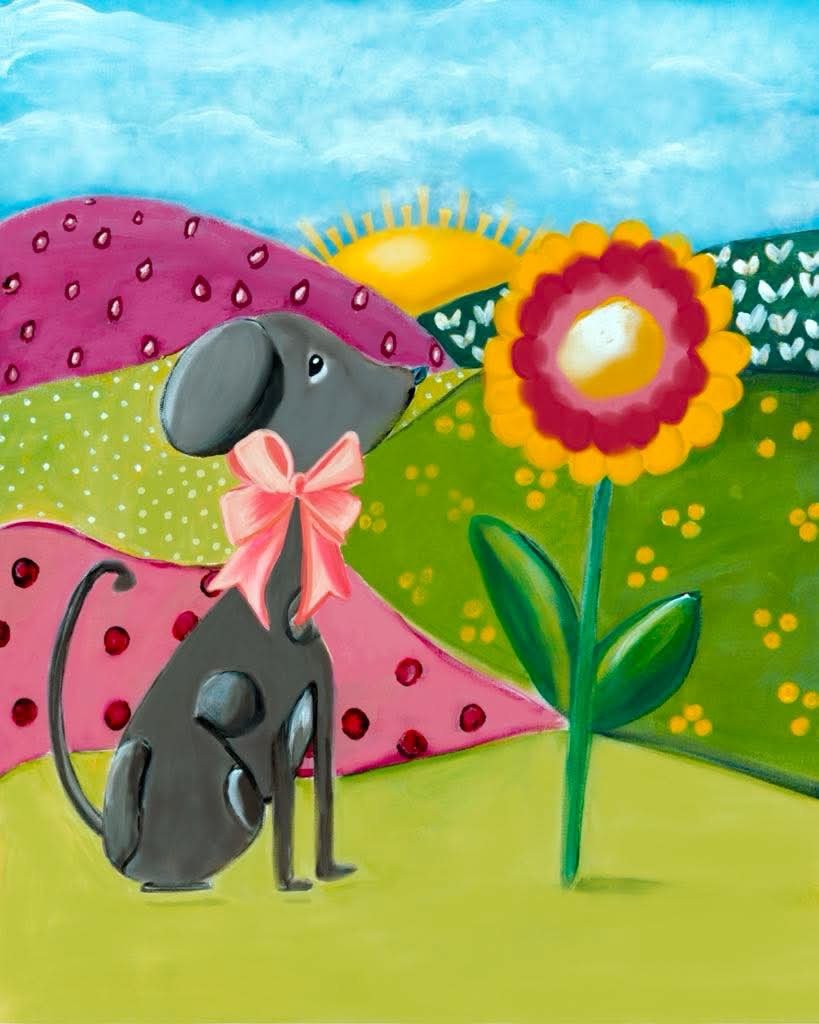 Folk Art Pup