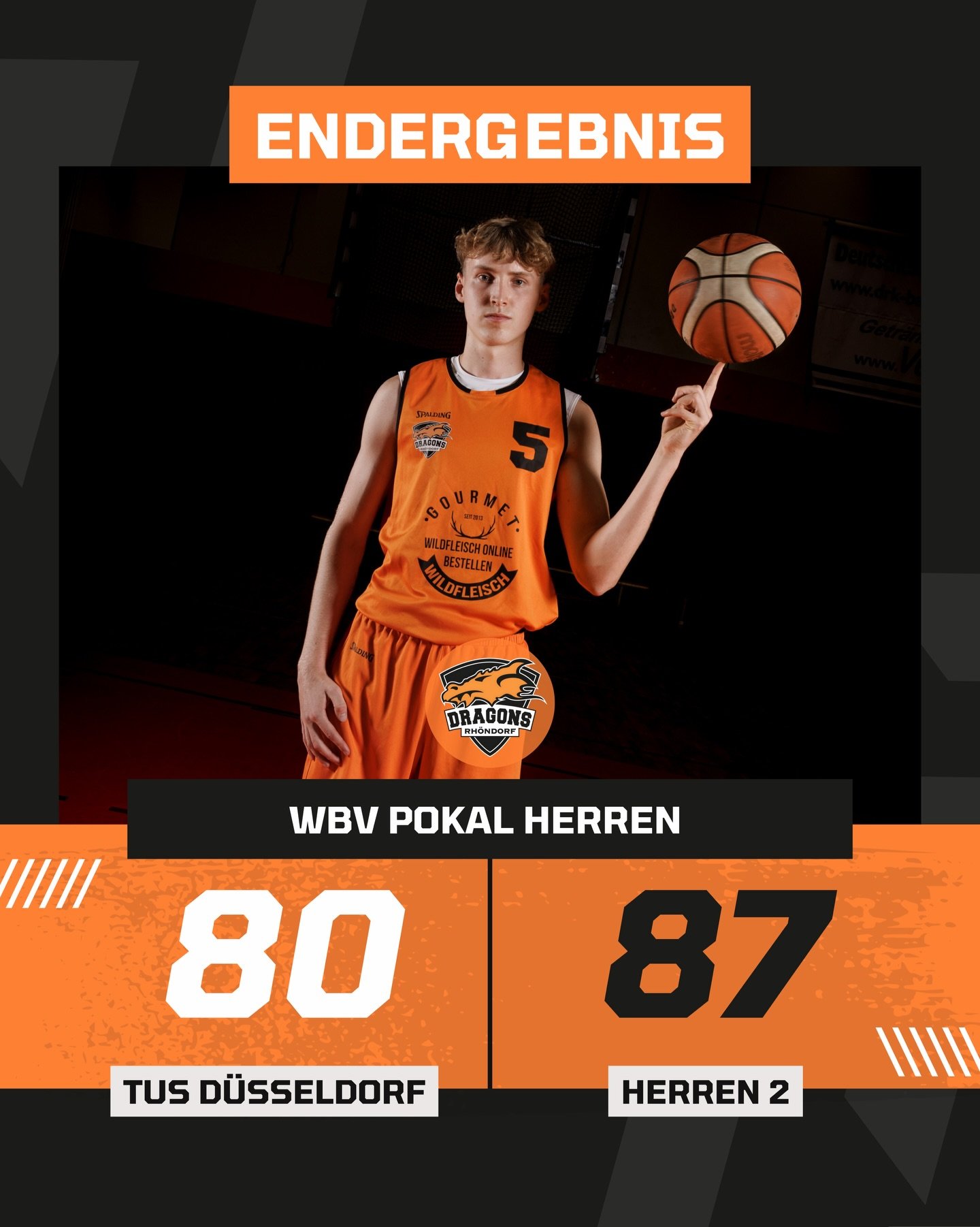 𝐄𝐍𝐃𝐄𝐑𝐆𝐄𝐁𝐍𝐈𝐒 - 𝐅𝐈𝐍𝐀𝐋 𝐒𝐂𝐎𝐑𝐄

Gipfeltreffen in der Landeshauptstadt D&uuml;sseldorf! Im WBV Pokal Wettbewerb empfing der 1. der OL 2 Maccabi D&uuml;sseldorf den 1. der OL 1 Dragons Rh&ouml;ndorf. Schwieriger Termin unter der Woche u