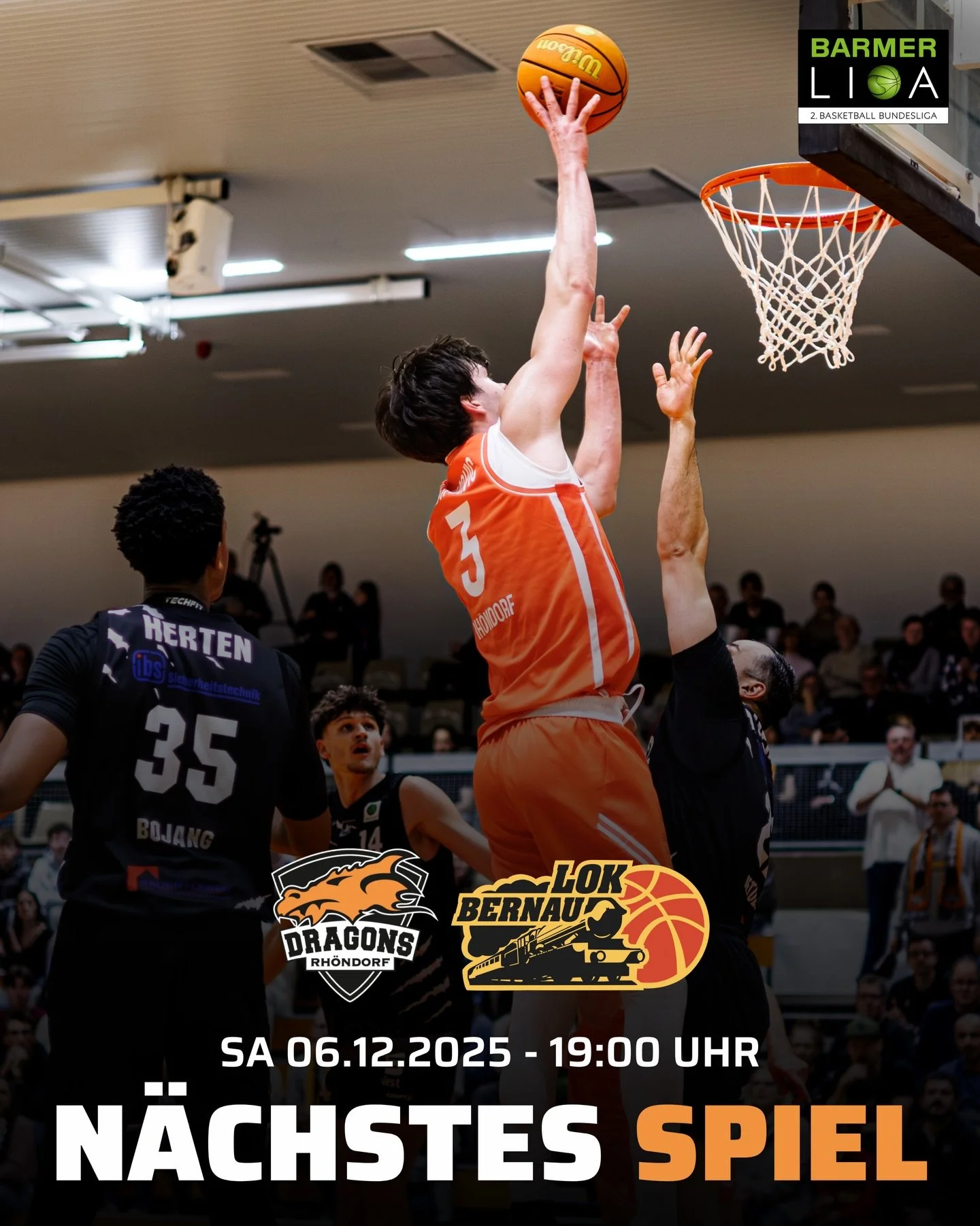 𝐁𝐞𝐢 𝐁𝐞𝐫𝐧𝐚𝐮 𝐬𝐭𝐫𝐚𝐡𝐥𝐭 𝐣𝐞𝐝𝐞𝐫 𝐒𝐩𝐢𝐞𝐥𝐞𝐫 𝐆𝐞𝐟𝐚𝐡𝐫 𝐚𝐮𝐬! 

Am heutigen Samstag (06.12./19:00 Uhr) geht&rsquo;s wieder rund im DragonDome. Dann versucht Rh&ouml;ndorf zur&uuml;ck in die Erfolgsspur zu finden. Es wird allerding