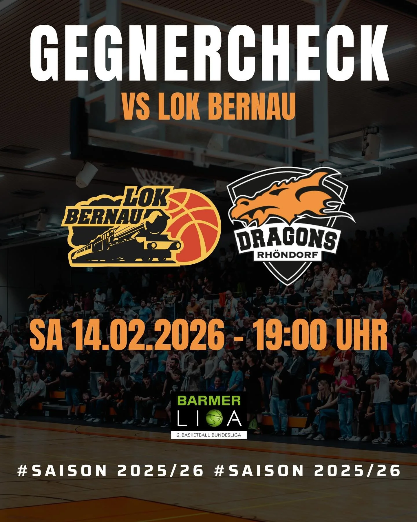 𝐆𝐄𝐆𝐍𝐄𝐑𝐂𝐇𝐄𝐂𝐊 𝐏𝐑𝐎𝐁

Diesen Samstag (19:00 Uhr) kommt es zum Duell zwischen unseren DRAGONS &amp; dem aktuell zweitplatzierten der ProB Nord, Lok Bernau. Hier die wichtigsten Fakten zum sportlichen Gegner. 📊📃

❗️| 𝐋𝐢𝐧𝐤 𝐳𝐮𝐦 𝐋𝐢𝐯