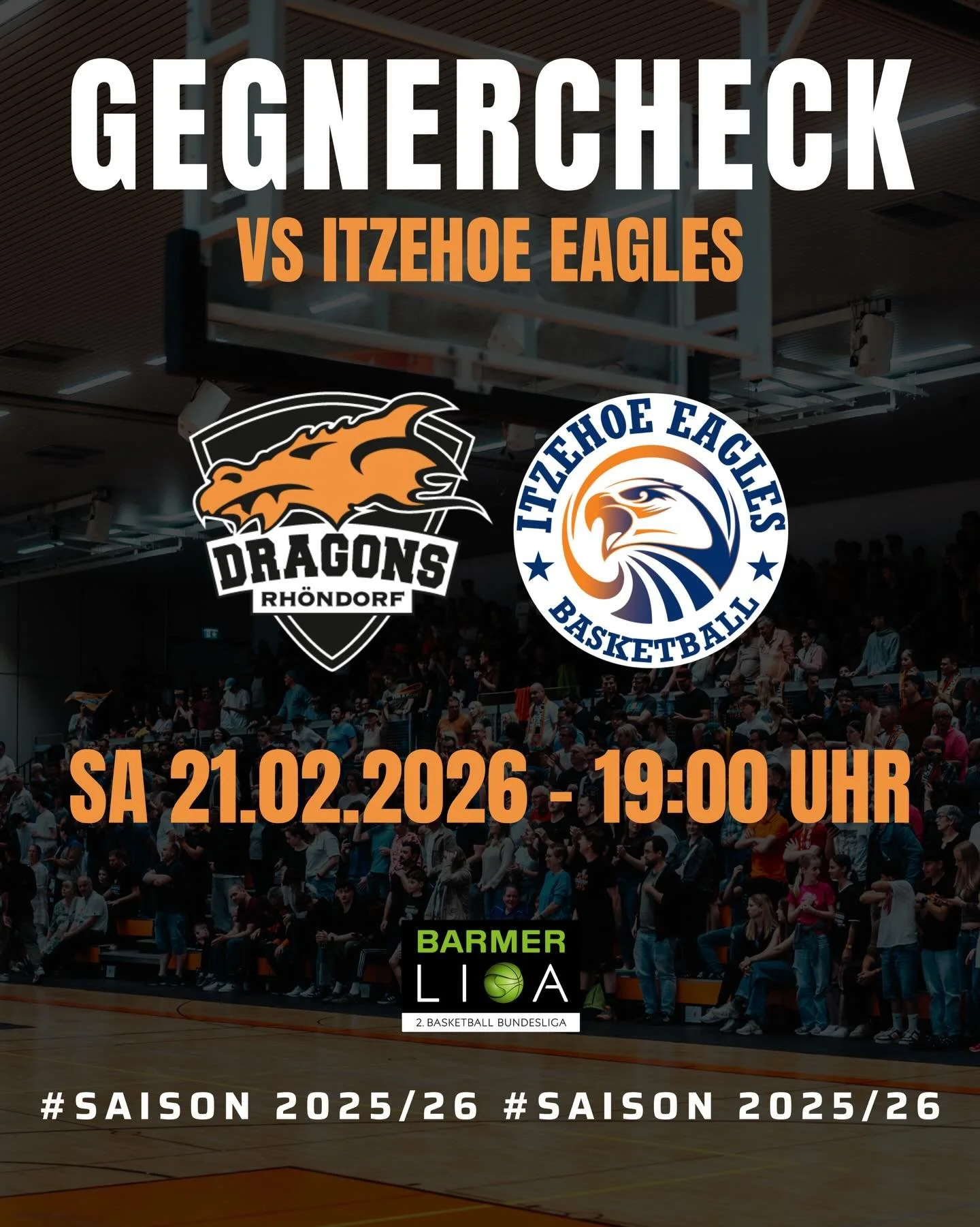 𝐆𝐄𝐆𝐍𝐄𝐑𝐂𝐇𝐄𝐂𝐊 𝐏𝐑𝐎𝐁

Diesen Samstag (19:00 Uhr) kommt es zum Duell zwischen unseren DRAGONS &amp; dem aktuell drittplatzierten der ProB Nord, den Itzehoe Eagles. Hier die wichtigsten Fakten zum sportlichen Gegner. 📊📃

🎟️ | 𝐓𝐢𝐜𝐤𝐞𝐭