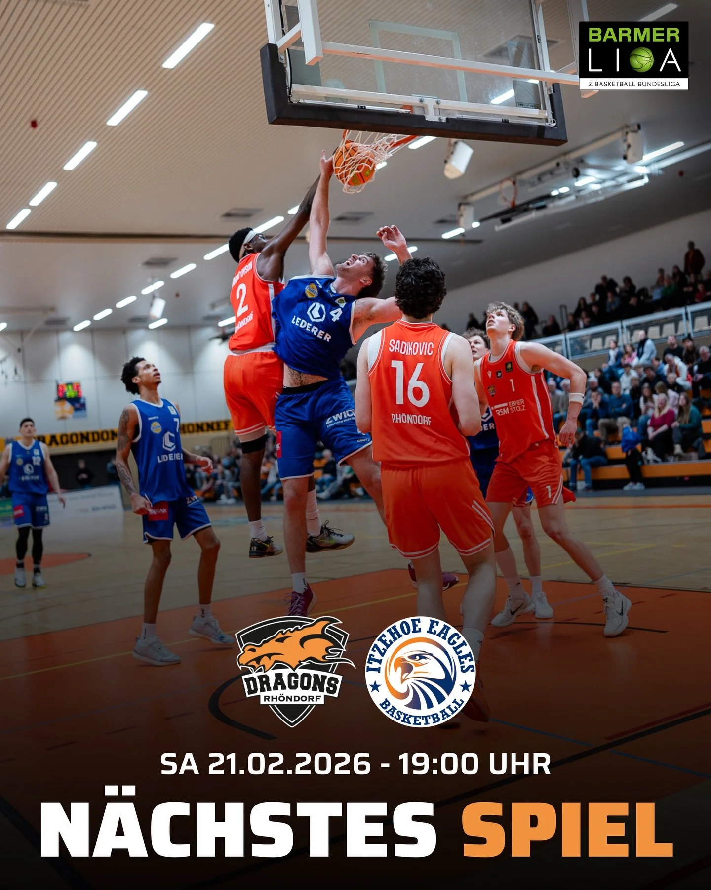 𝐃𝐢𝐞 𝐋𝐚𝐠𝐞 𝐢𝐬𝐭 𝐬𝐜𝐡𝐰𝐢𝐞𝐫𝐢𝐠 𝐚𝐛𝐞𝐫 𝐥𝐚𝐧𝐠𝐞 𝐧𝐨𝐜𝐡 𝐧𝐢𝐜𝐡𝐭 𝐚𝐮𝐬𝐬𝐢𝐜𝐡𝐭𝐬𝐥𝐨𝐬! 

Die Saison biegt auf die Zielgerade ein und Rh&ouml;ndorf steht geh&ouml;rig unter Druck. Nach sechs Niederlagen in Serie sind die Dragons a